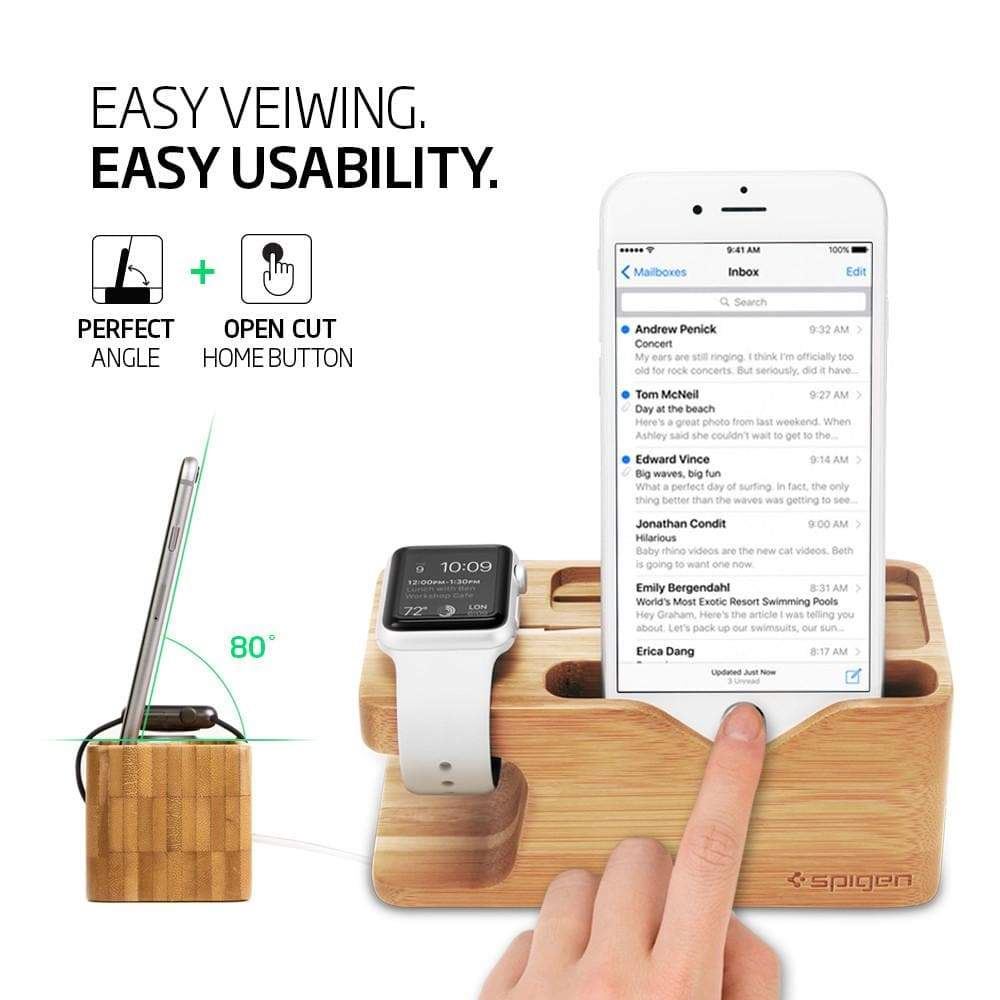 Spigen Stand Apple Watch + iPhone S370 (8)