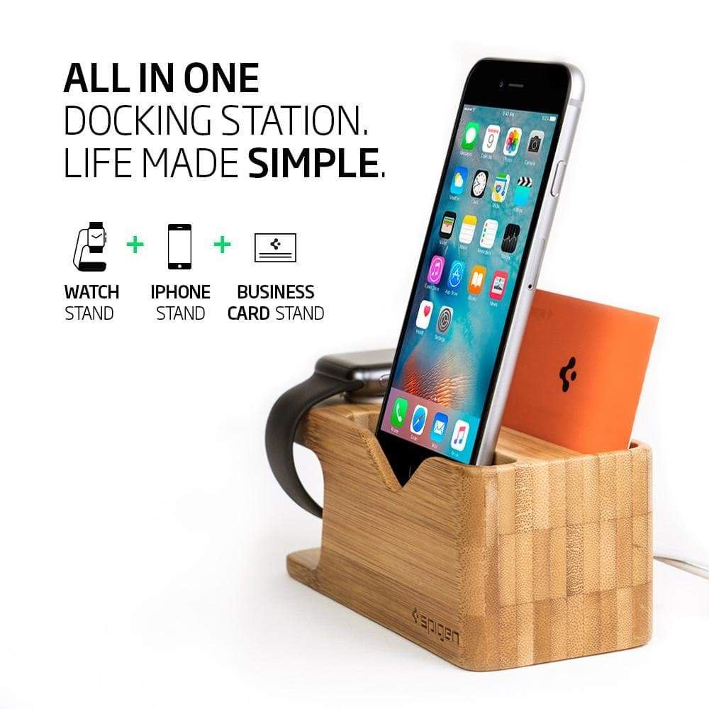 Spigen Stand Apple Watch + iPhone S370 (9)