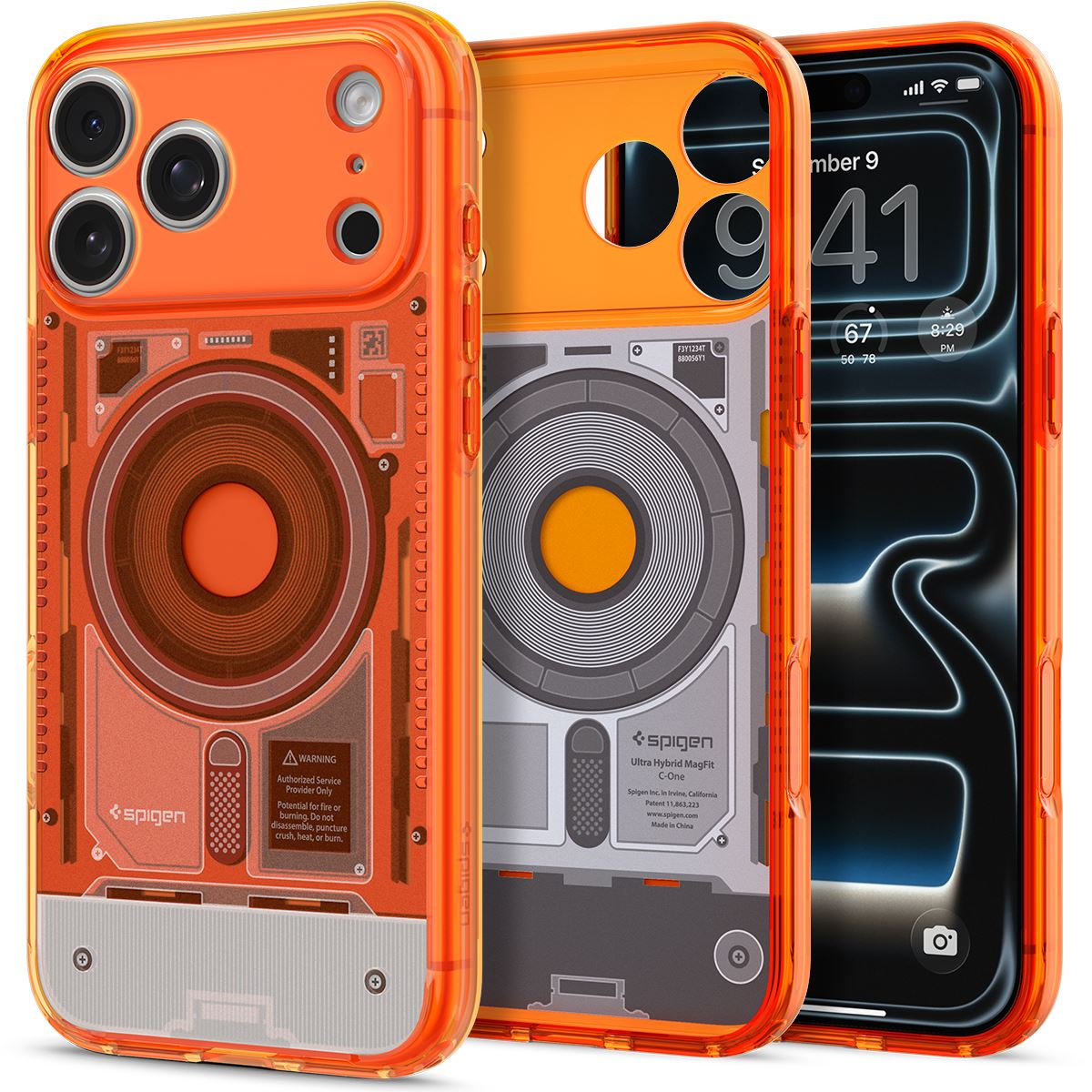 Spigen Ultra Hybrid MagSafe, c-one tangerine - iPhone 18 Pro Max/17 Pro Max (2)