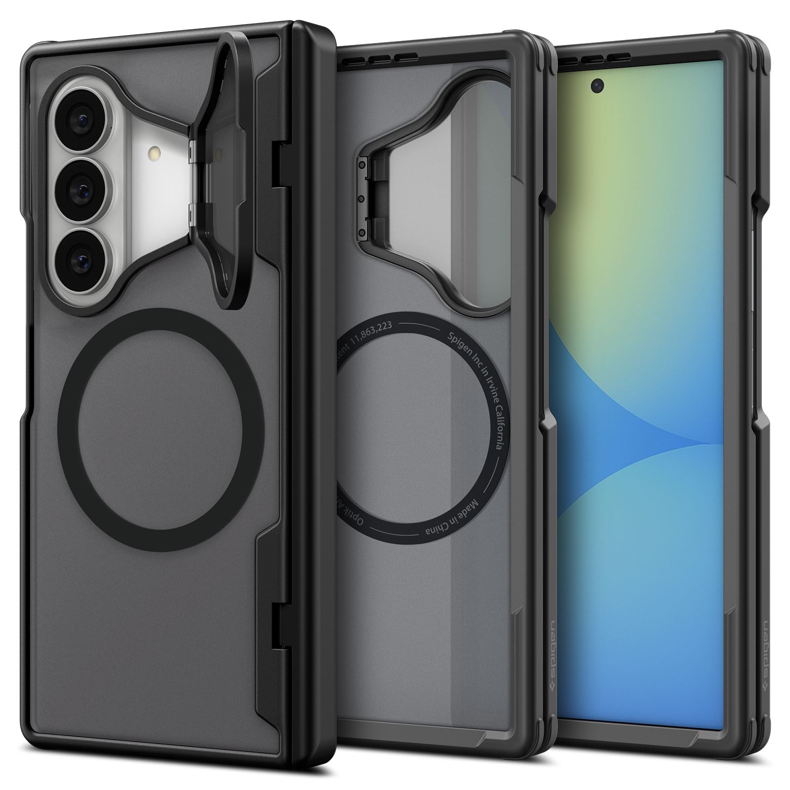 Spigen Optik Armor Pro MagSafe, black - Samsung Galaxy Z Fold8 Ultra (1)