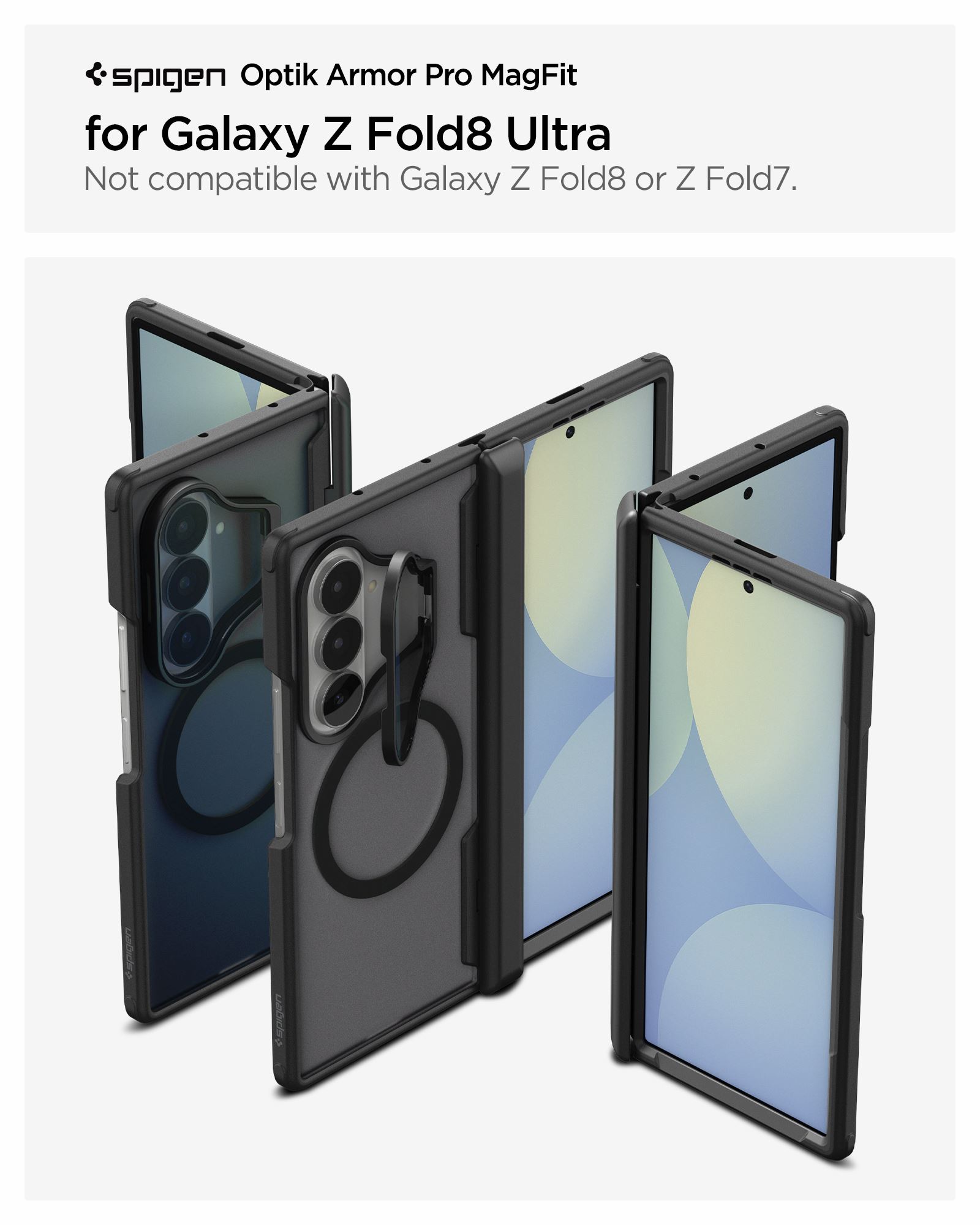 Spigen Optik Armor Pro MagSafe, black - Samsung Galaxy Z Fold8 Ultra (16)