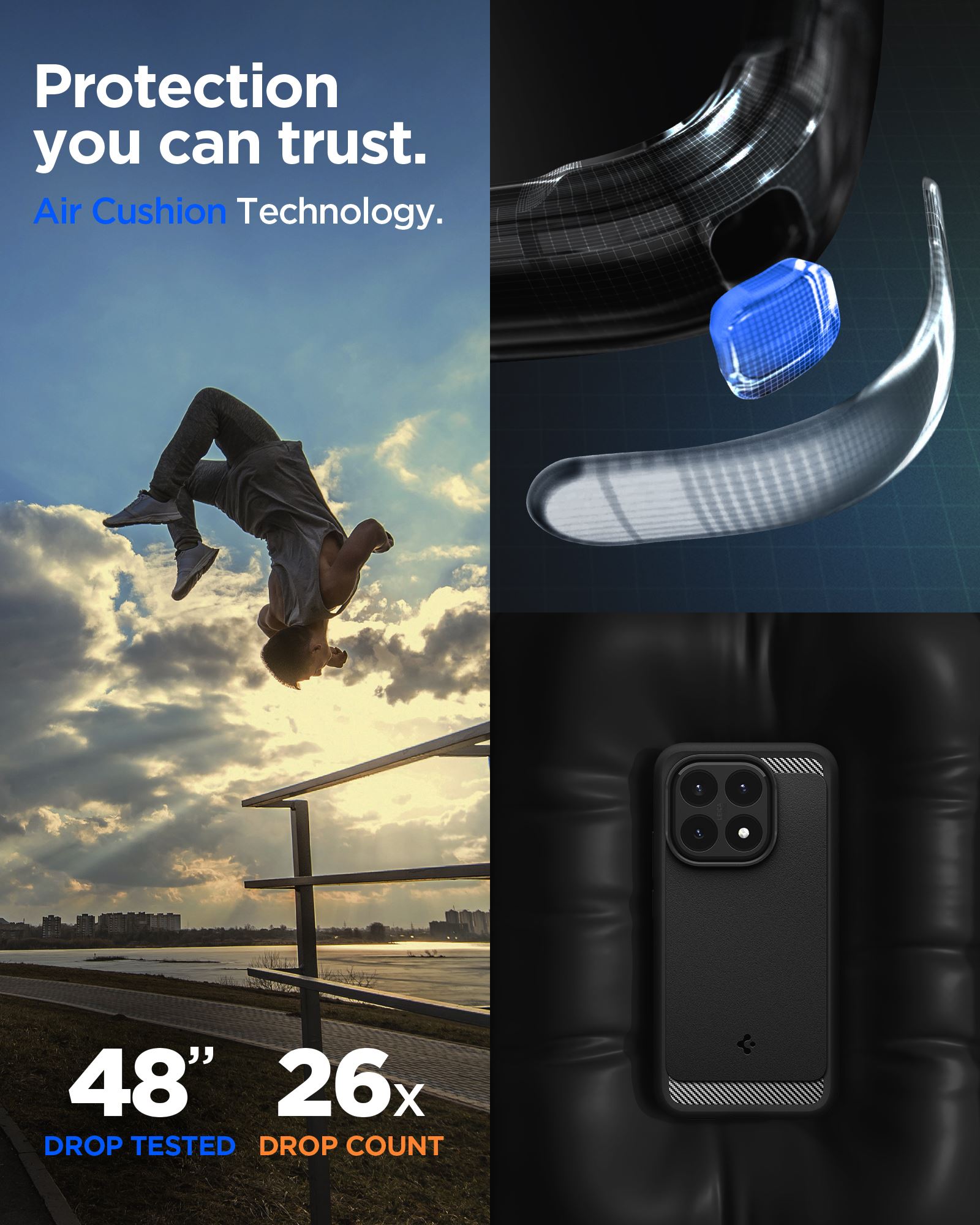 Spigen Rugged Armor, matte black - Xiaomi 15T (14)