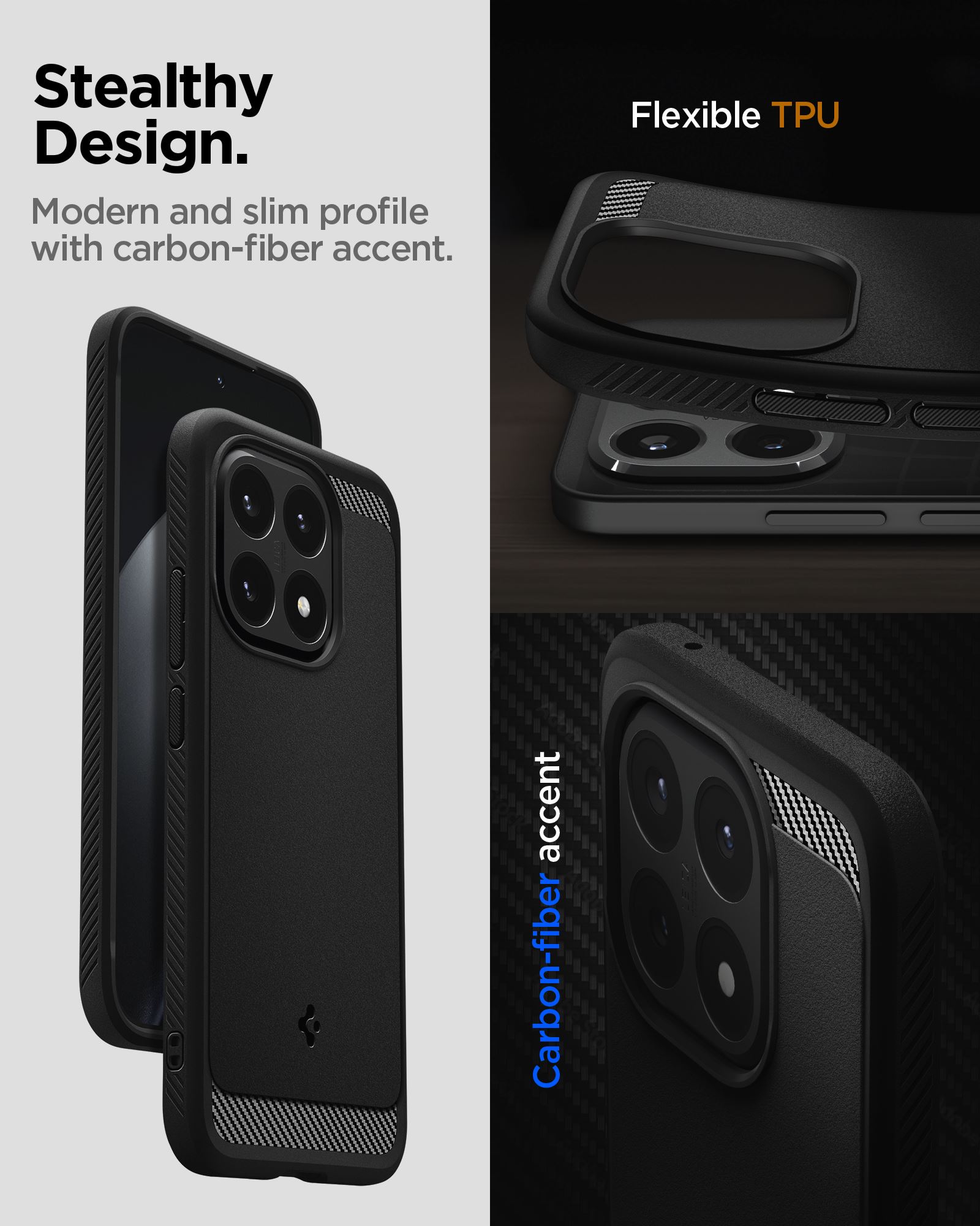 Spigen Rugged Armor, matte black - Xiaomi 15T (15)