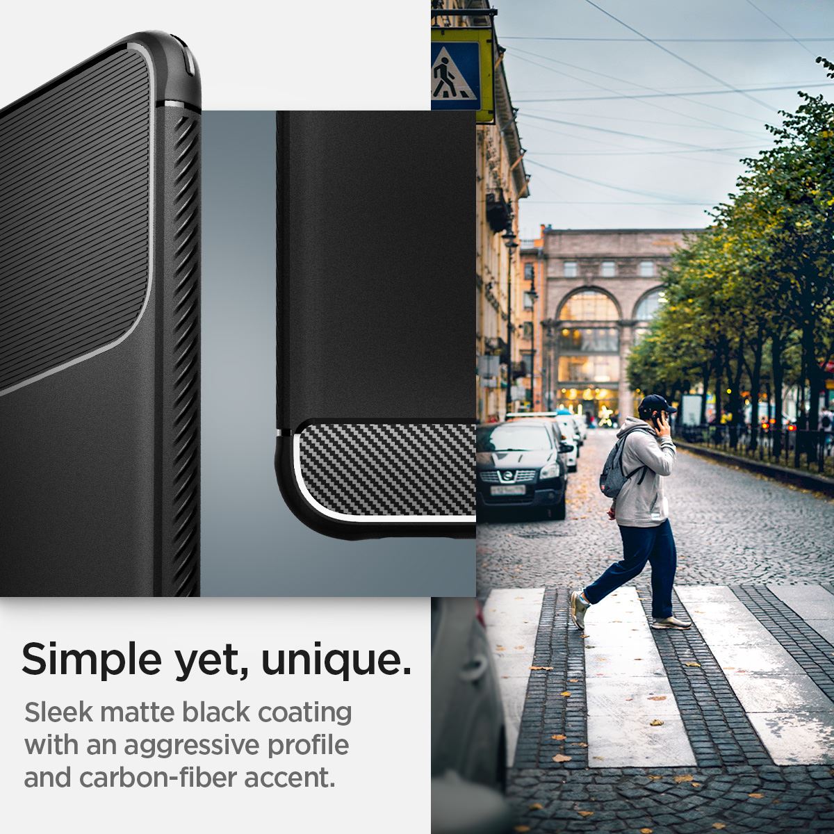Spigen Rugged Armor, matte black - Samsung Galaxy S22 (11)