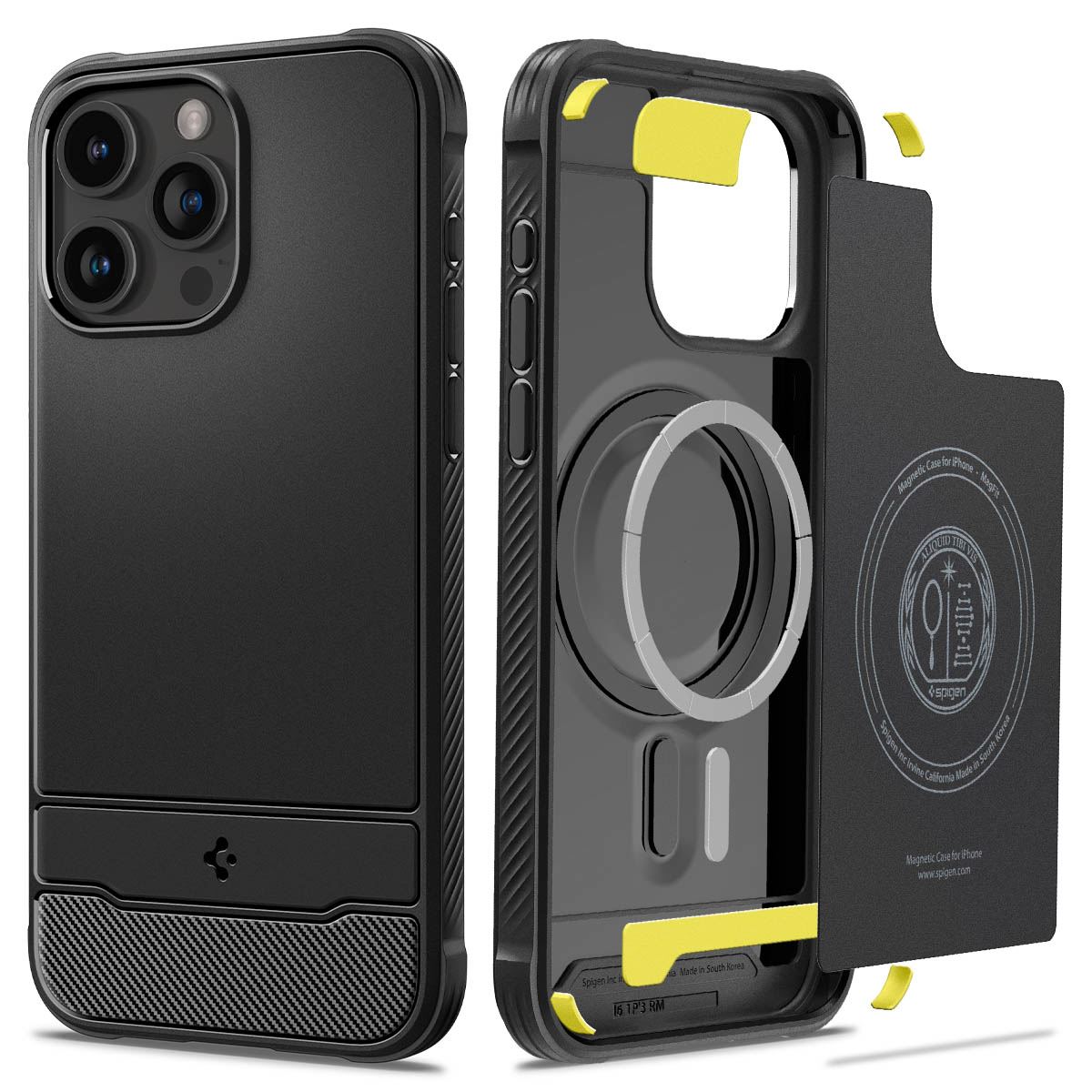 Spigen Rugged Armor MagSafe, matte black - iPhone 15 Pro (2)