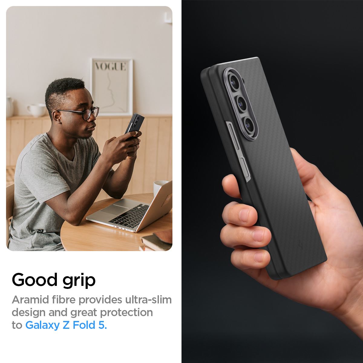 Spigen Air Skin Pro, black - Samsung Galaxy Z Fold5 (10)
