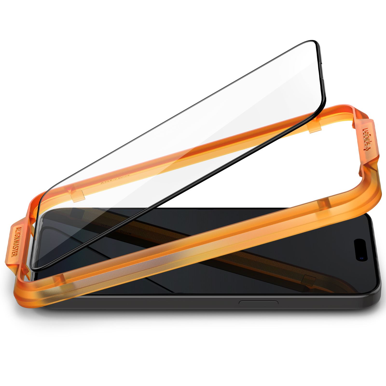 Spigen Glass tR AlignMaster 2 Pack, FC Black - iPhone 15 Pro (4)