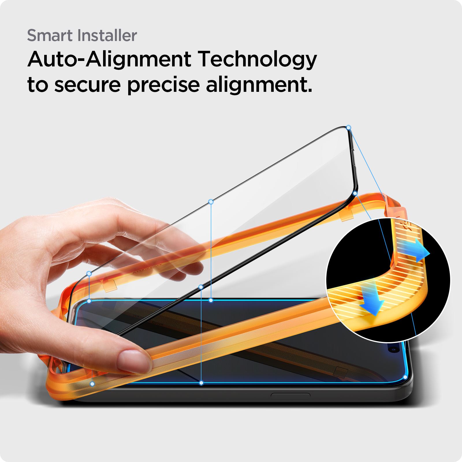 Spigen Glass tR AlignMaster 2 Pack, FC Black - iPhone 15 Pro (7)