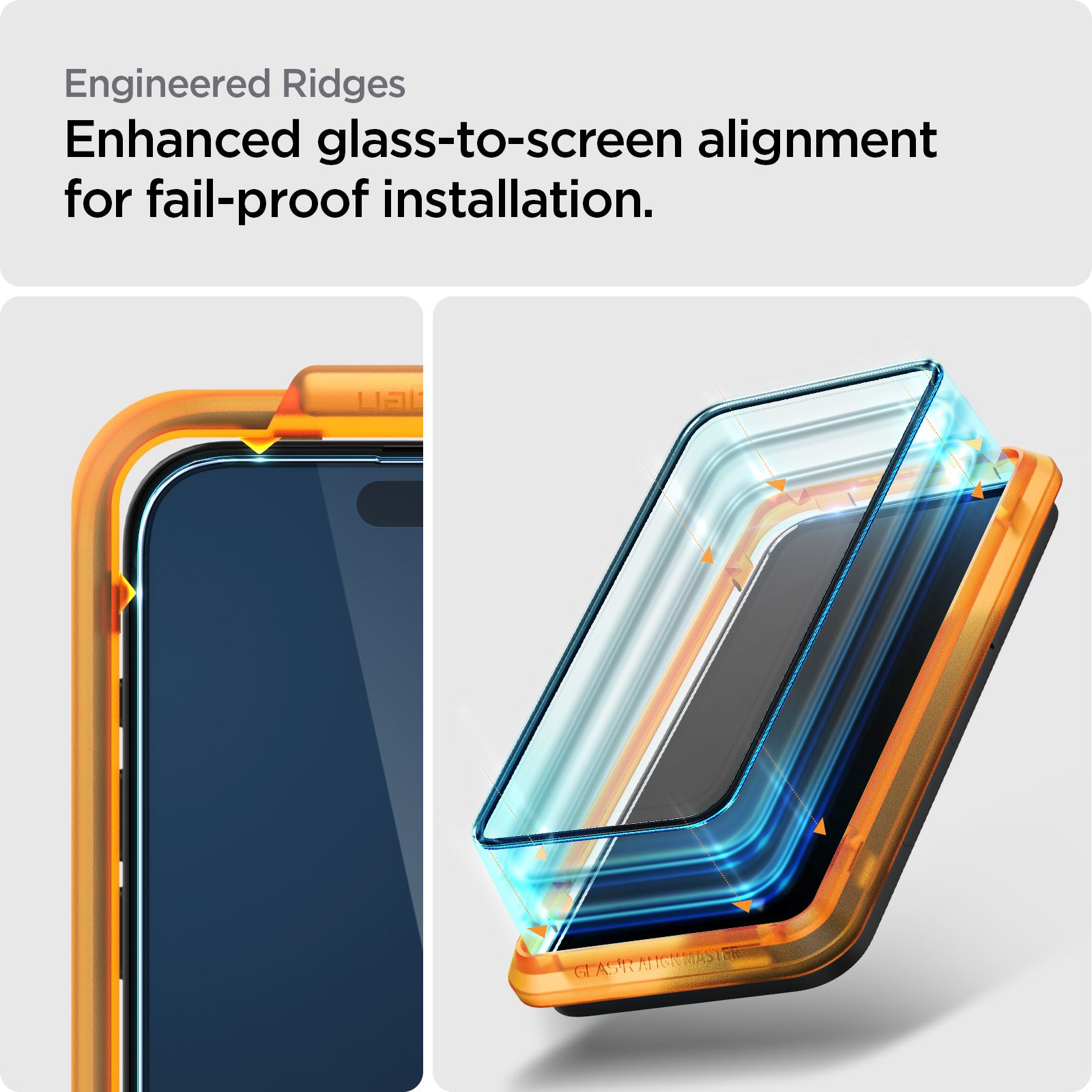 Spigen Glass tR AlignMaster 2 Pack, FC Black - iPhone 15 Pro (9)