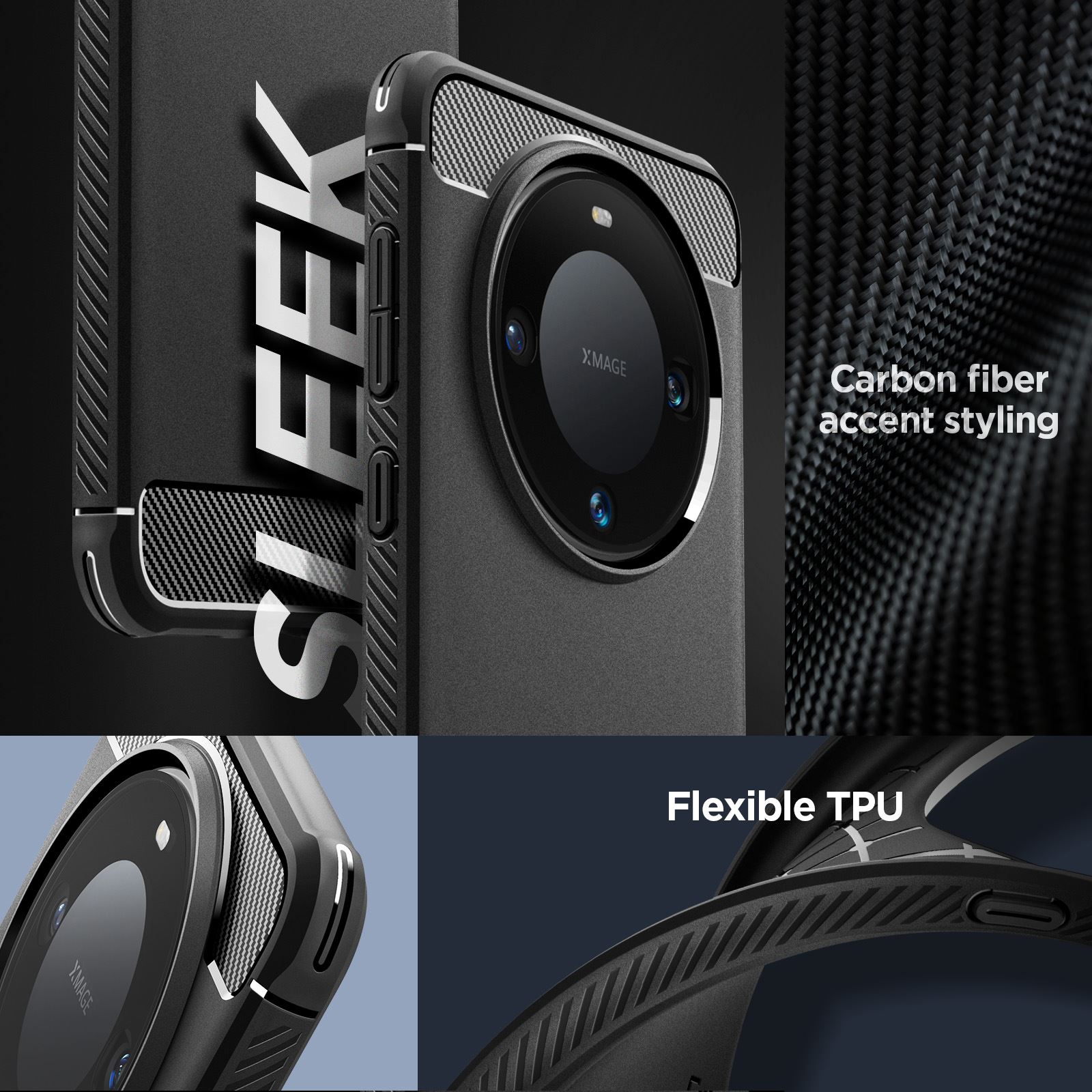 Spigen Rugged Armor, black - Huawei Mate 60 Pro (6)