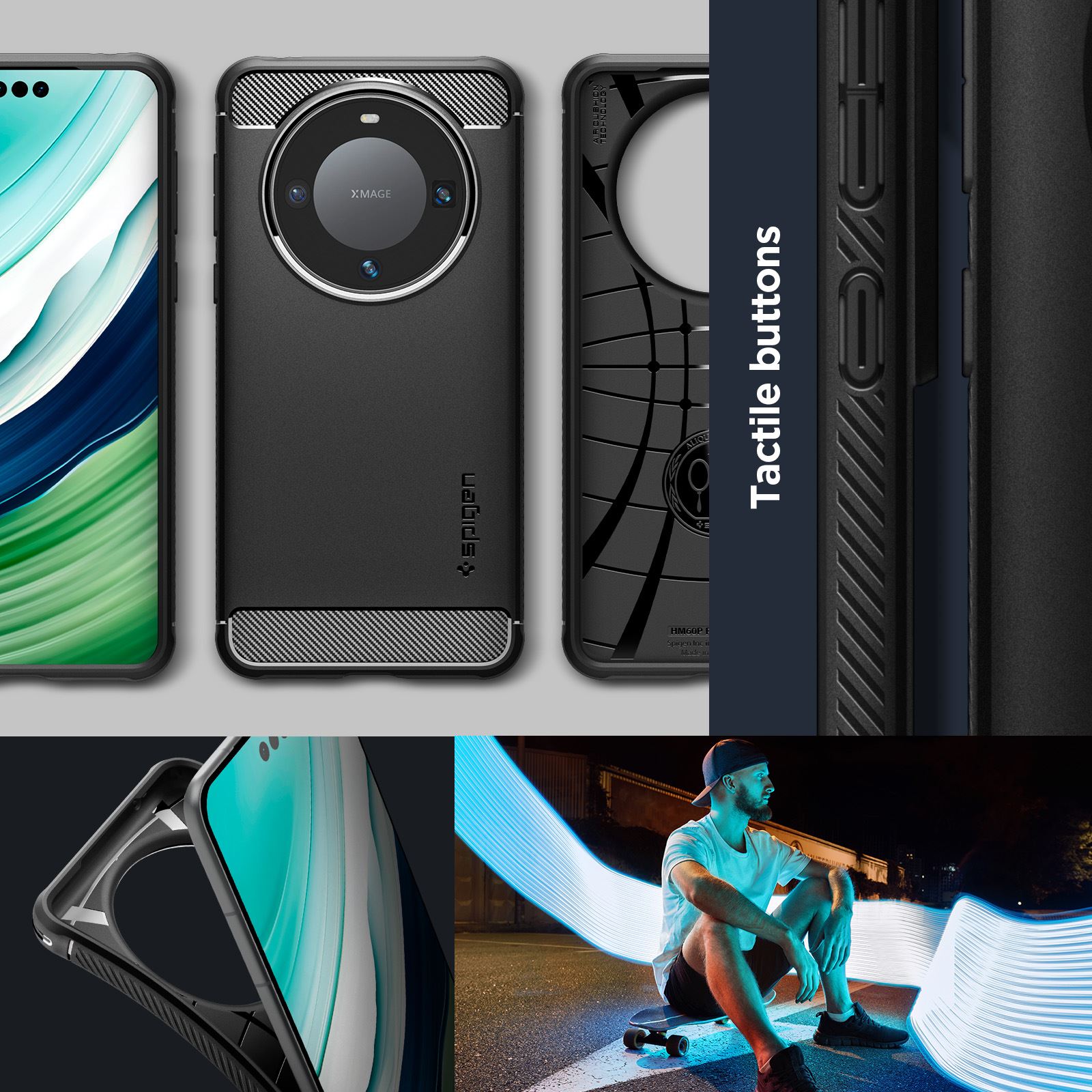 Spigen Rugged Armor, black - Huawei Mate 60 Pro (8)
