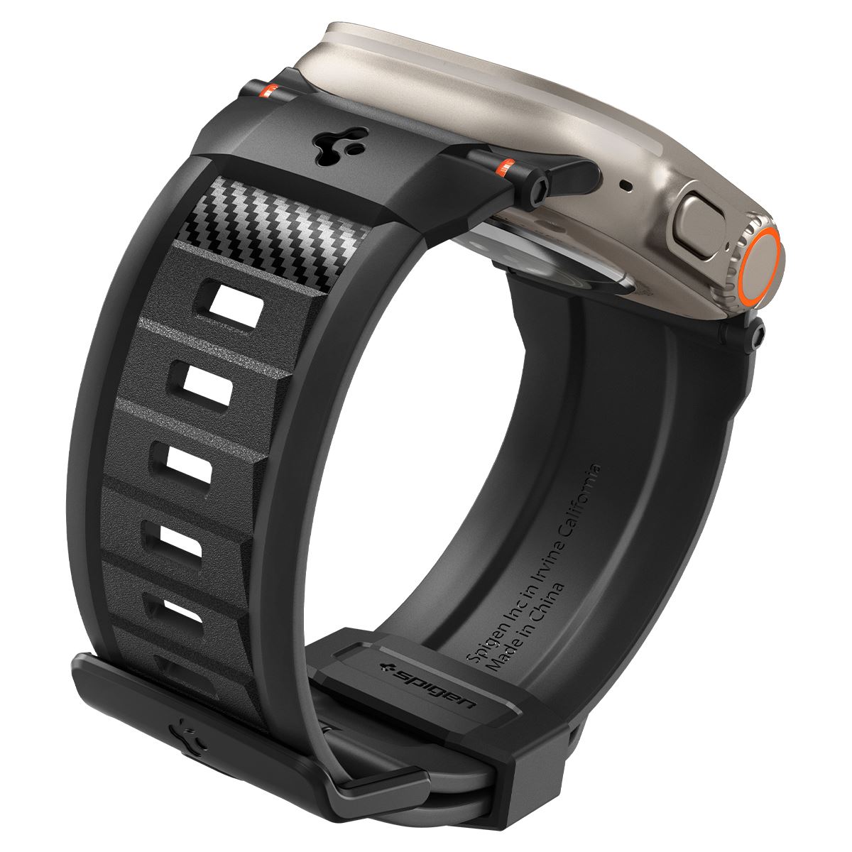 Spigen Rugged Ultra Band, matte black - Apple Watch 49mm/46mm/45mm/44mm/42mm (10)