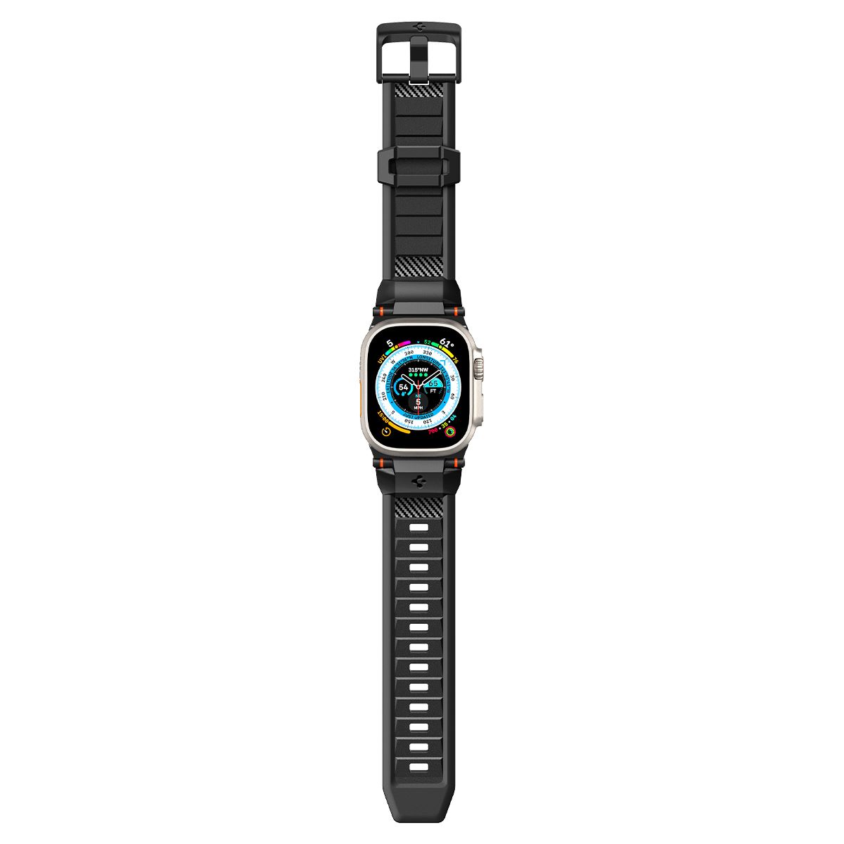 Spigen Rugged Ultra Band, matte black - Apple Watch 49mm/46mm/45mm/44mm/42mm (7)