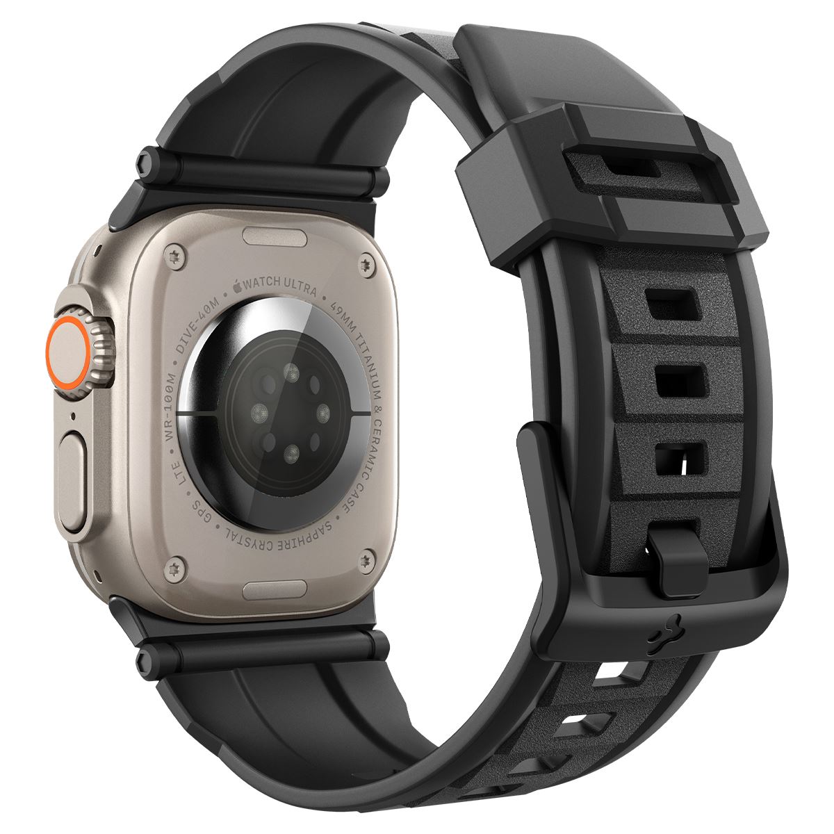 Spigen Rugged Ultra Band, matte black - Apple Watch 49mm/46mm/45mm/44mm/42mm (8)
