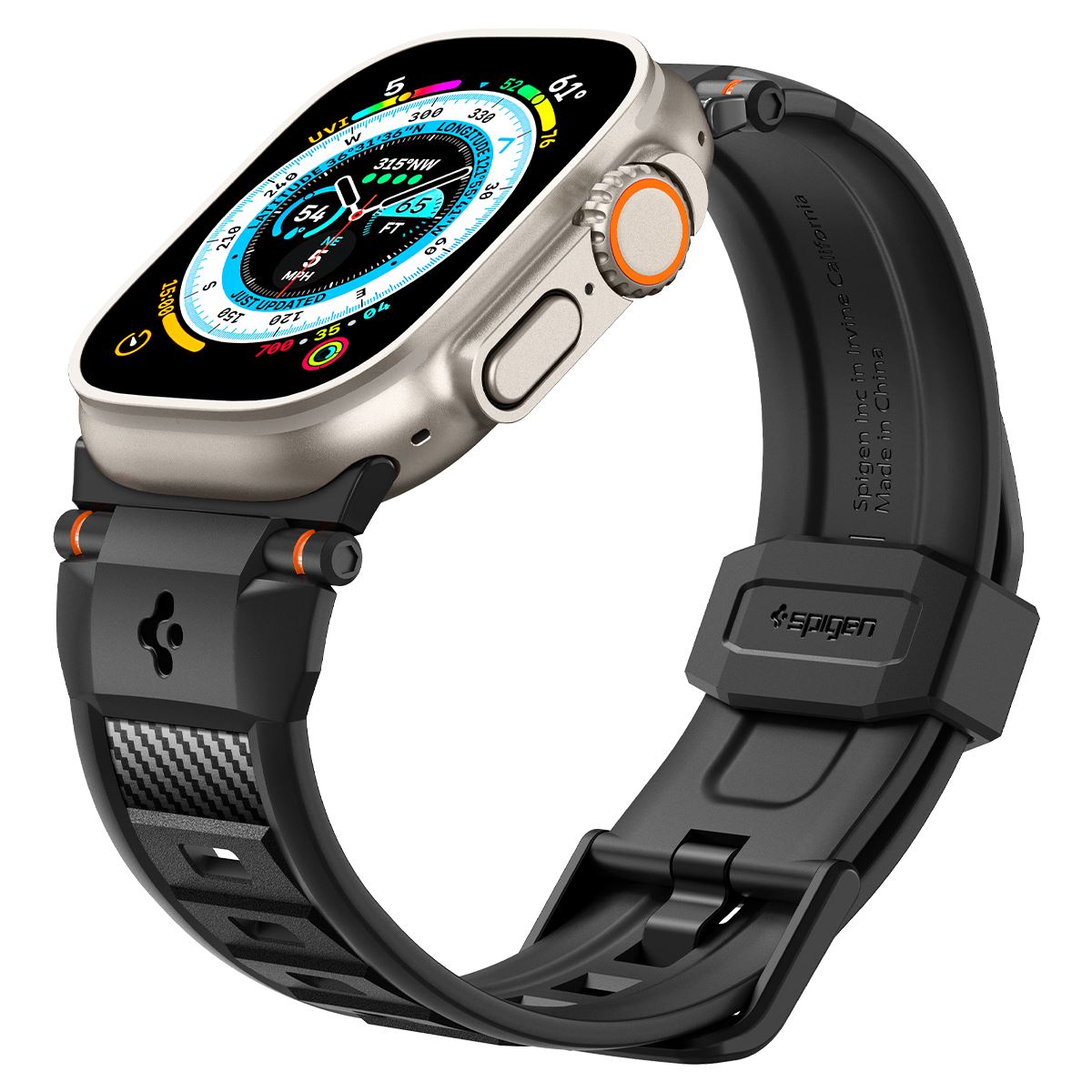 Spigen Rugged Ultra Band, matte black - Apple Watch 49mm/46mm/45mm/44mm/42mm (9)