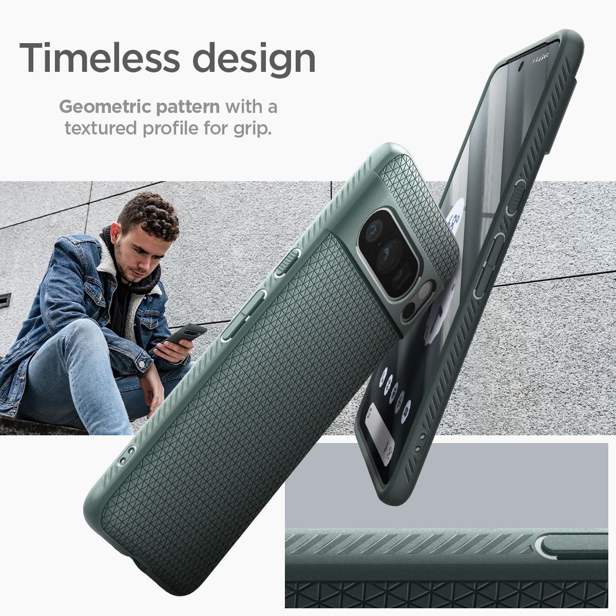 Spigen Liquid Air, abyss green - Google Pixel 8 Pro (15)