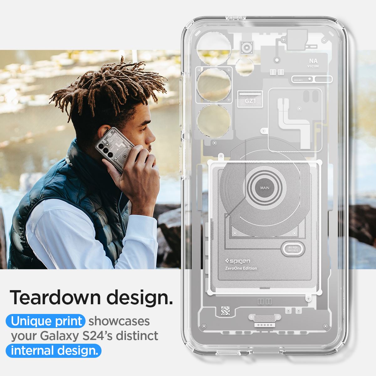 Spigen Ultra Hybrid, zero one white - Samsung Galaxy S24 (13)