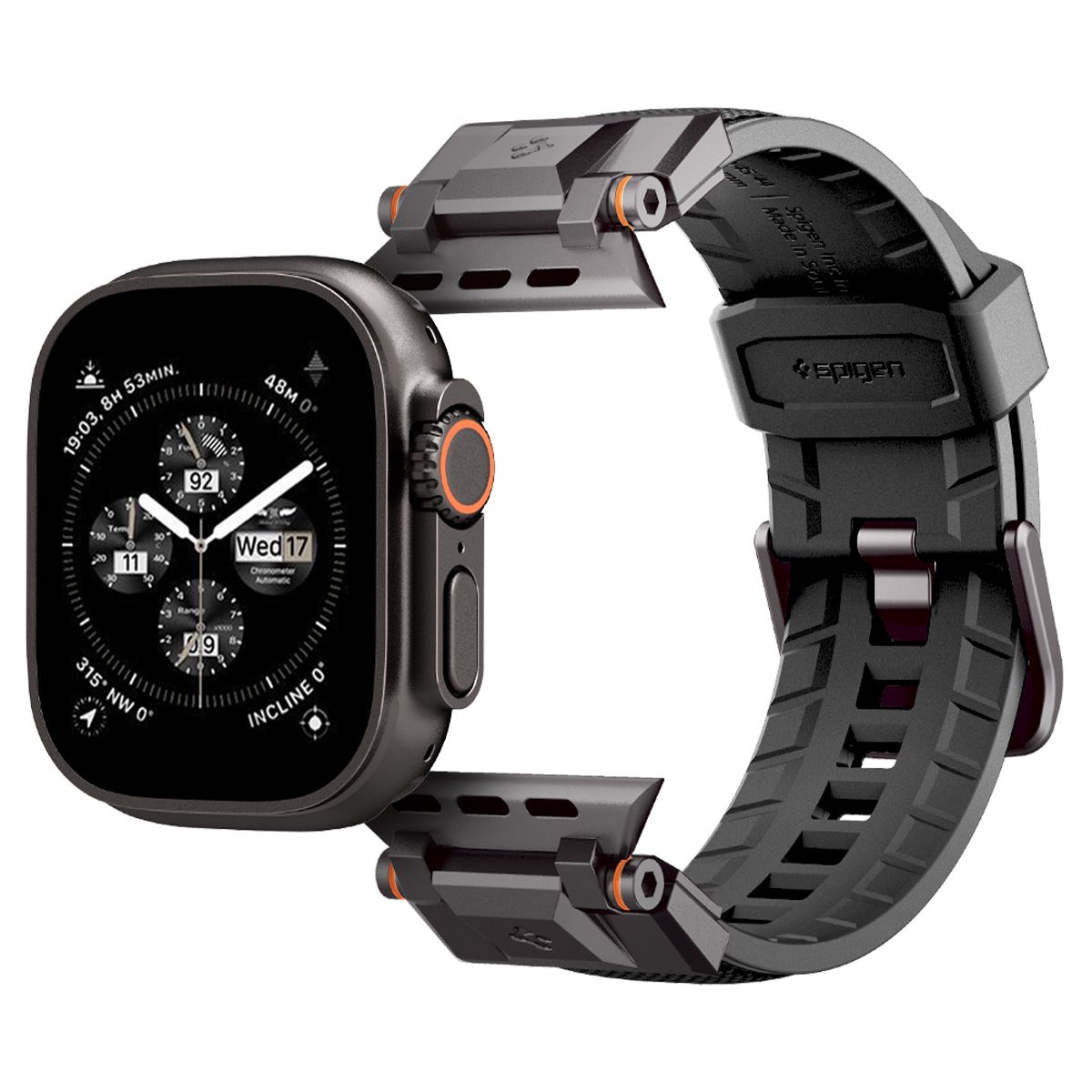 Spigen DuraPro Armor, black edition - Apple Watch 49mm/46mm/45mm/44mm  (10)