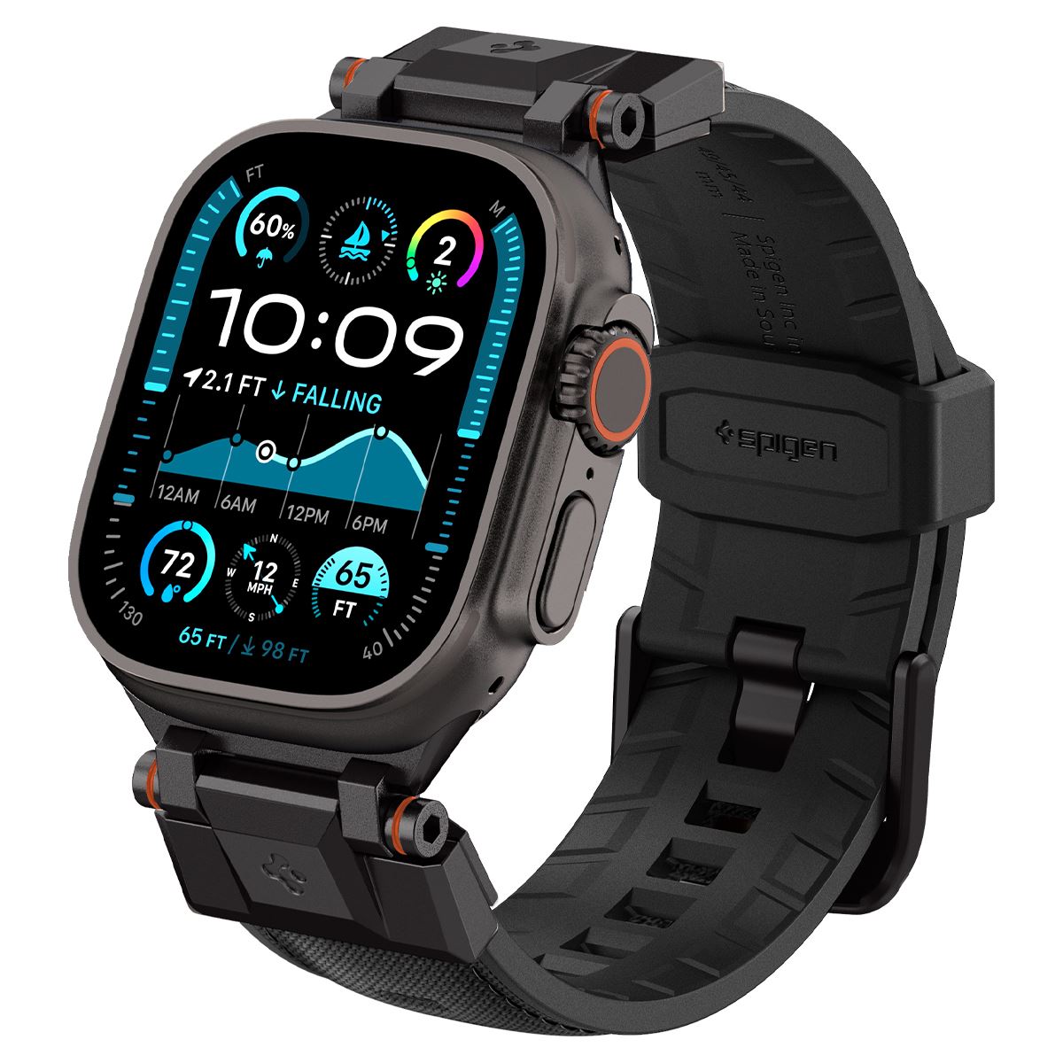 Spigen DuraPro Armor, black edition - Apple Watch 49mm/46mm/45mm/44mm  (2)