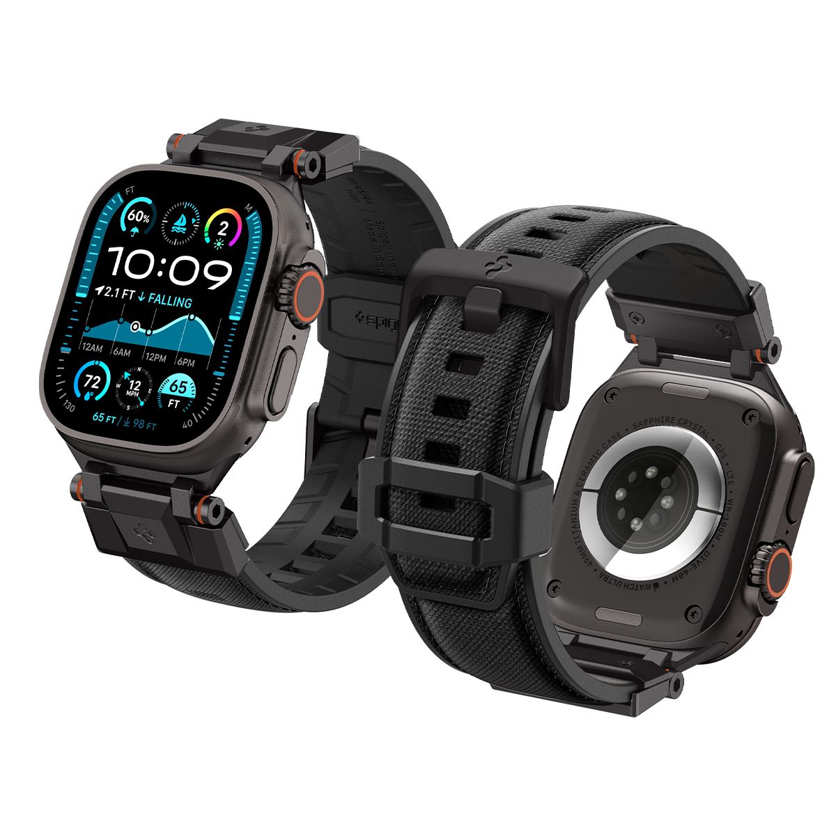 Spigen DuraPro Armor, black edition - Apple Watch 49mm/46mm/45mm/44mm  (9)