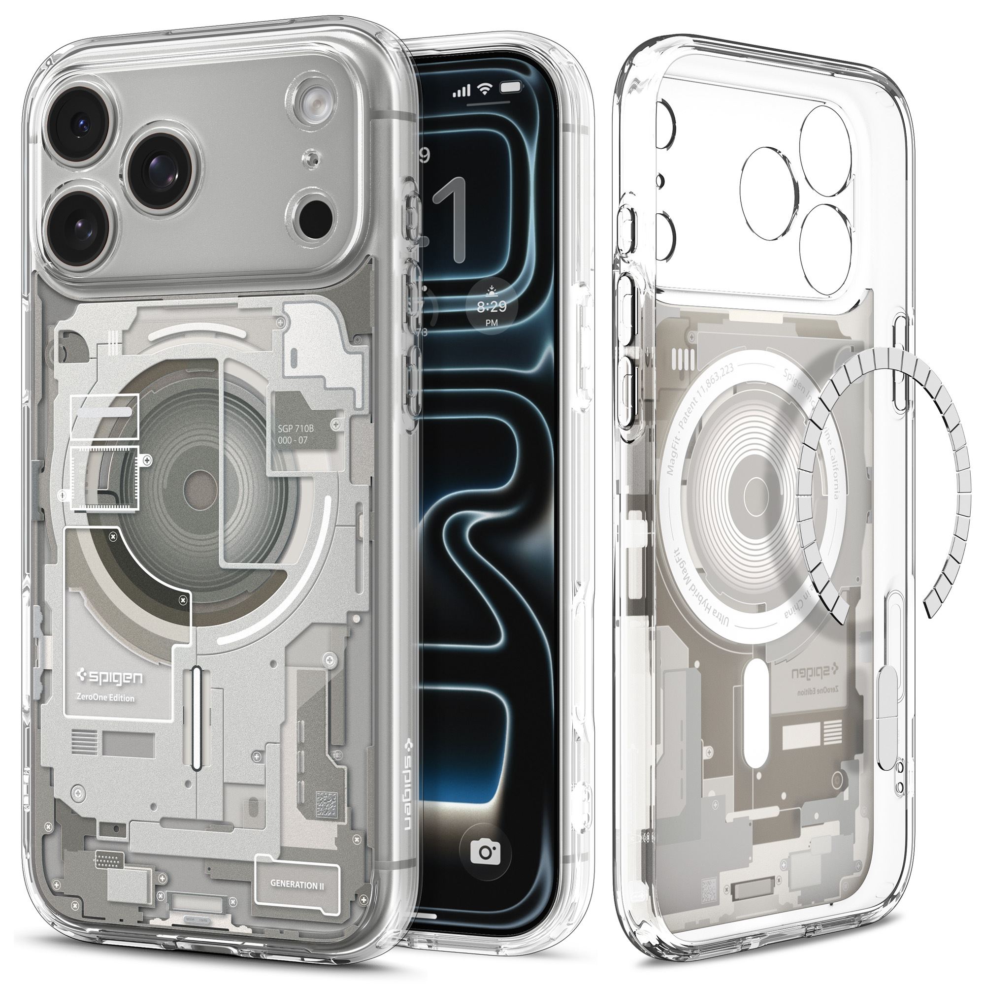 Spigen Ultra Hybrid MagSafe, zero one natural titanium - iPhone 18 Pro Max/17 Pro Max (2)