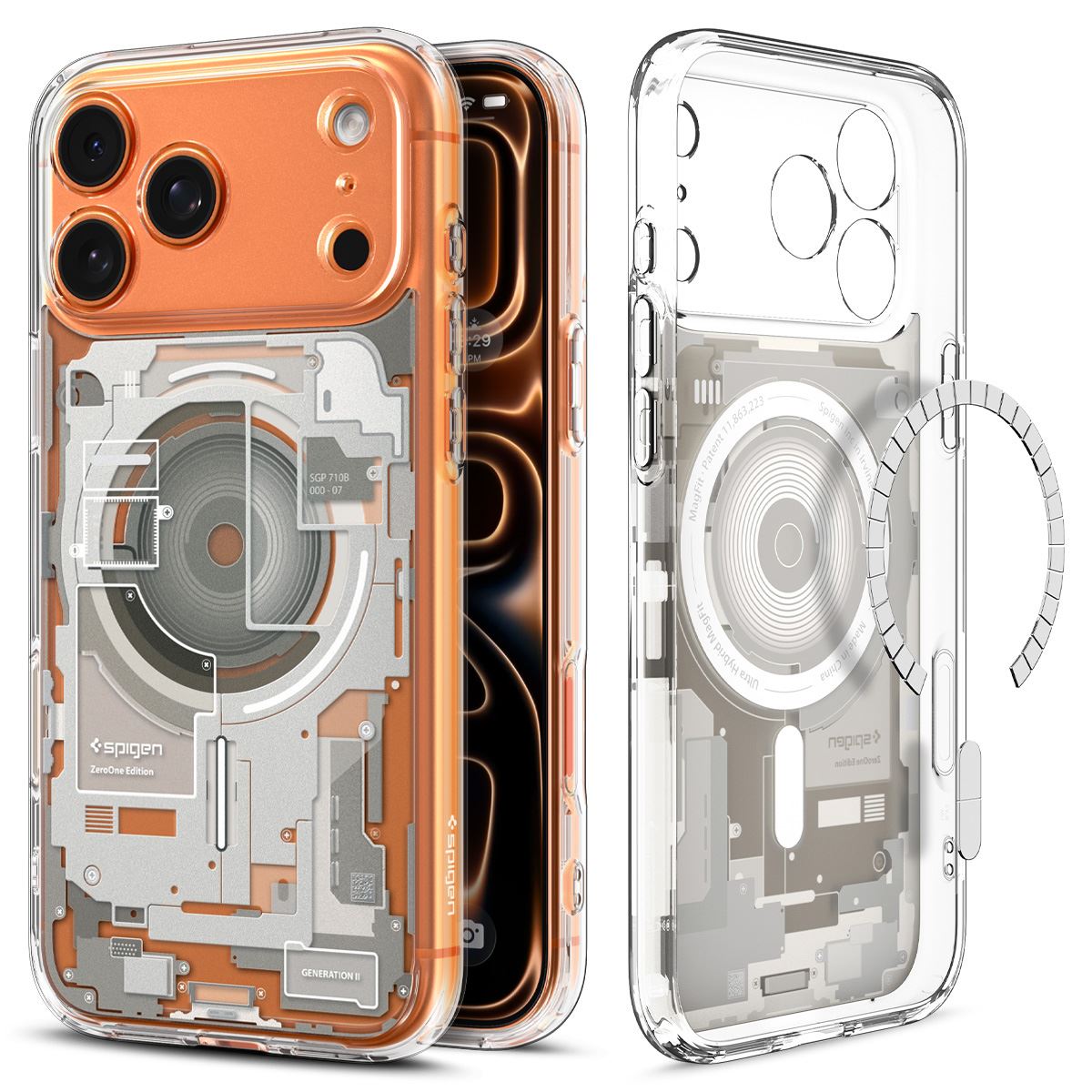 Spigen Ultra Hybrid MagSafe, zero one natural titanium - iPhone 18 Pro Max/17 Pro Max (3)