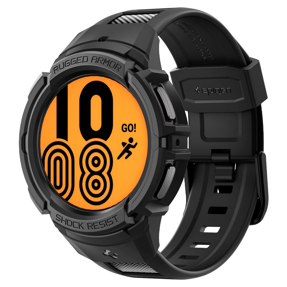 Spigen Rugged Armor Pro, black - Samsung Galaxy Watch5 Pro 45mm (1)