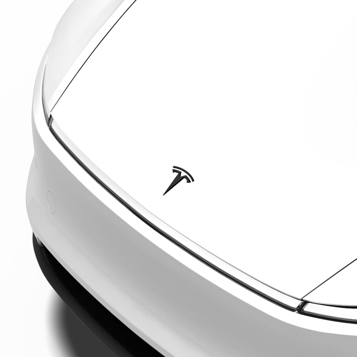 Spigen Tesla Front Emblem, black - Tesla Model Y(Juniper) (2)