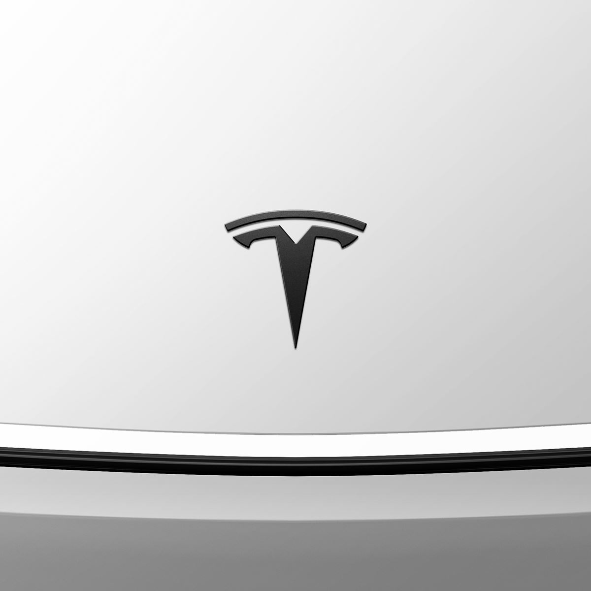 Spigen Tesla Front Emblem, black - Tesla Model Y(Juniper) (4)