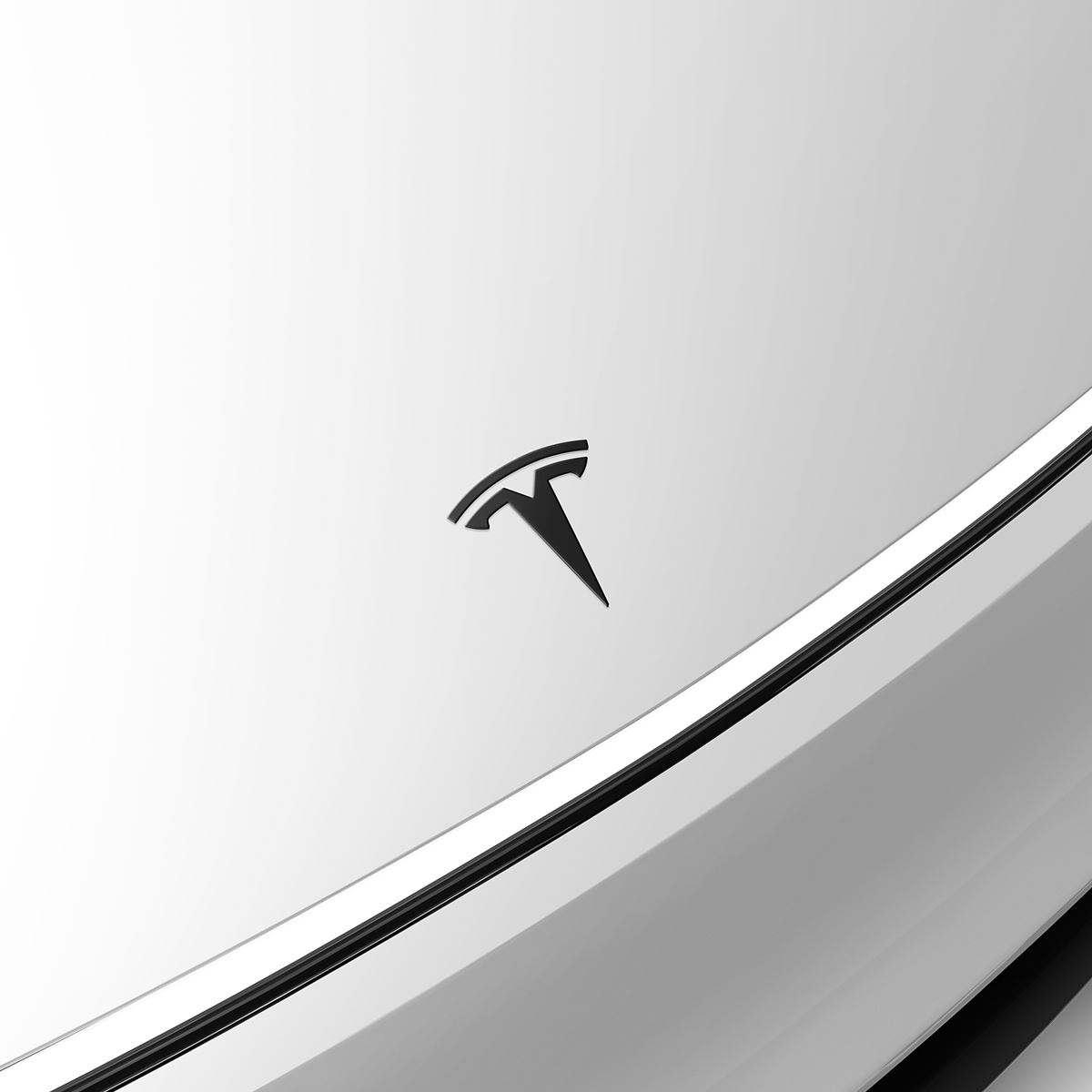 Spigen Tesla Front Emblem, black - Tesla Model Y(Juniper) (5)