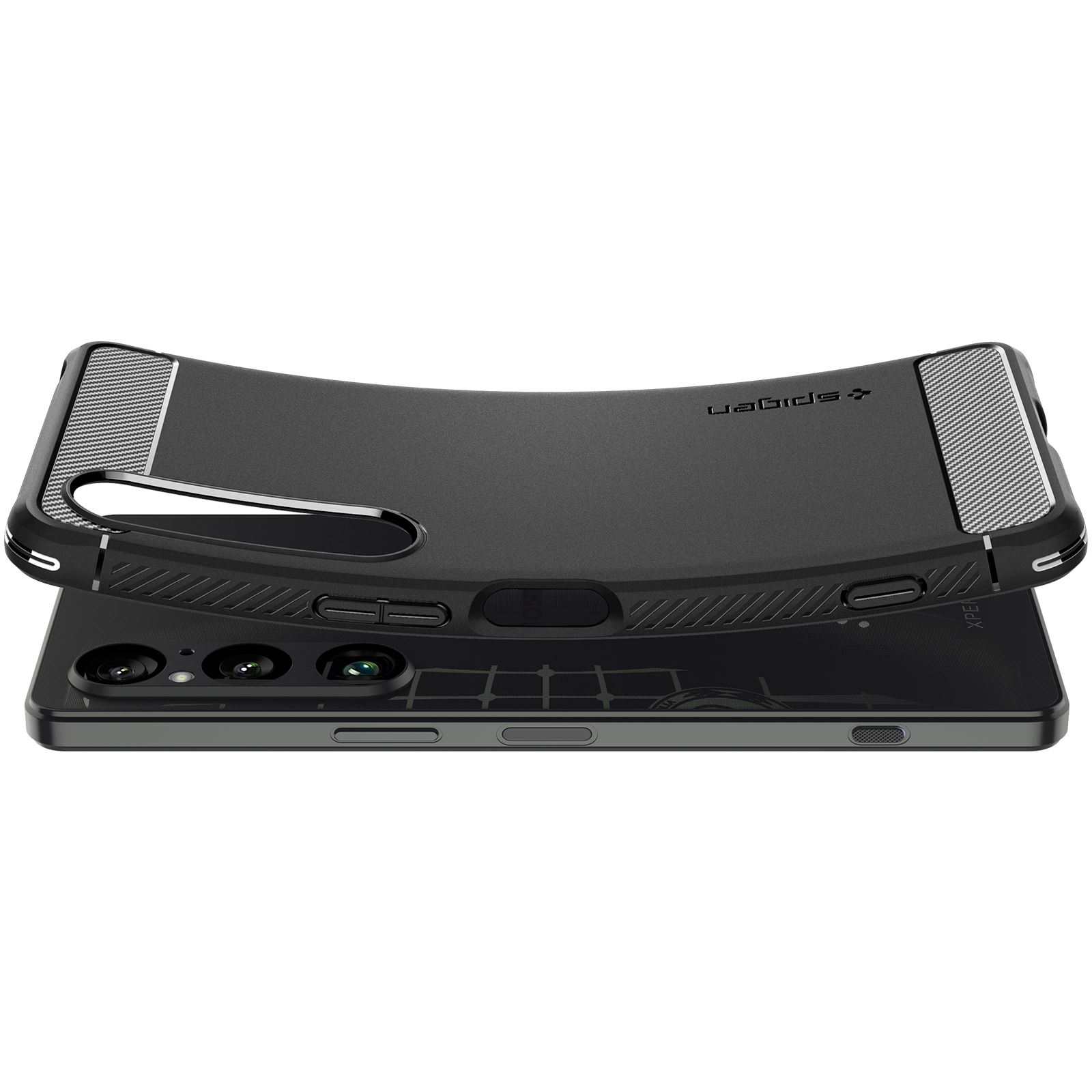 Spigen Rugged Armor, matte black - Sony Xperia 1 VI (5)