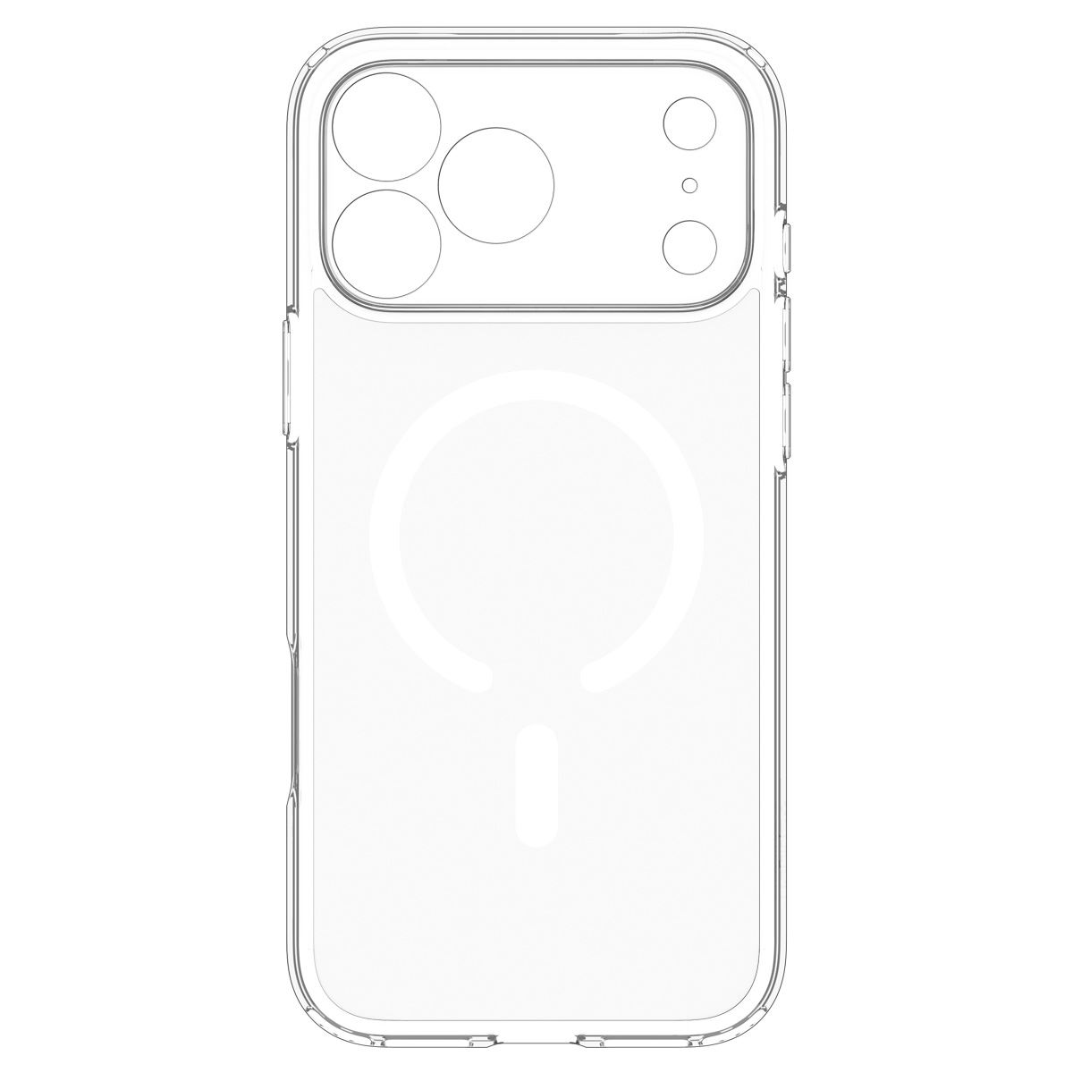 Spigen Ultra Hybrid MagSafe, clear white - iPhone 18 Pro/17 Pro (4)