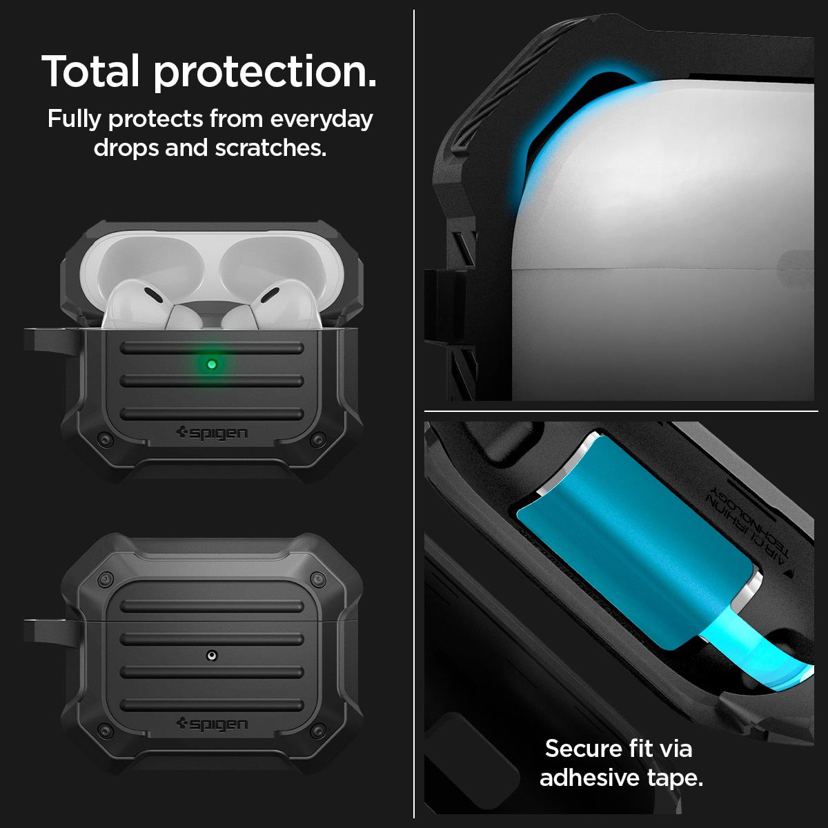 Spigen Tough Armor MagSafe, black - AirPods Pro 2 (15)