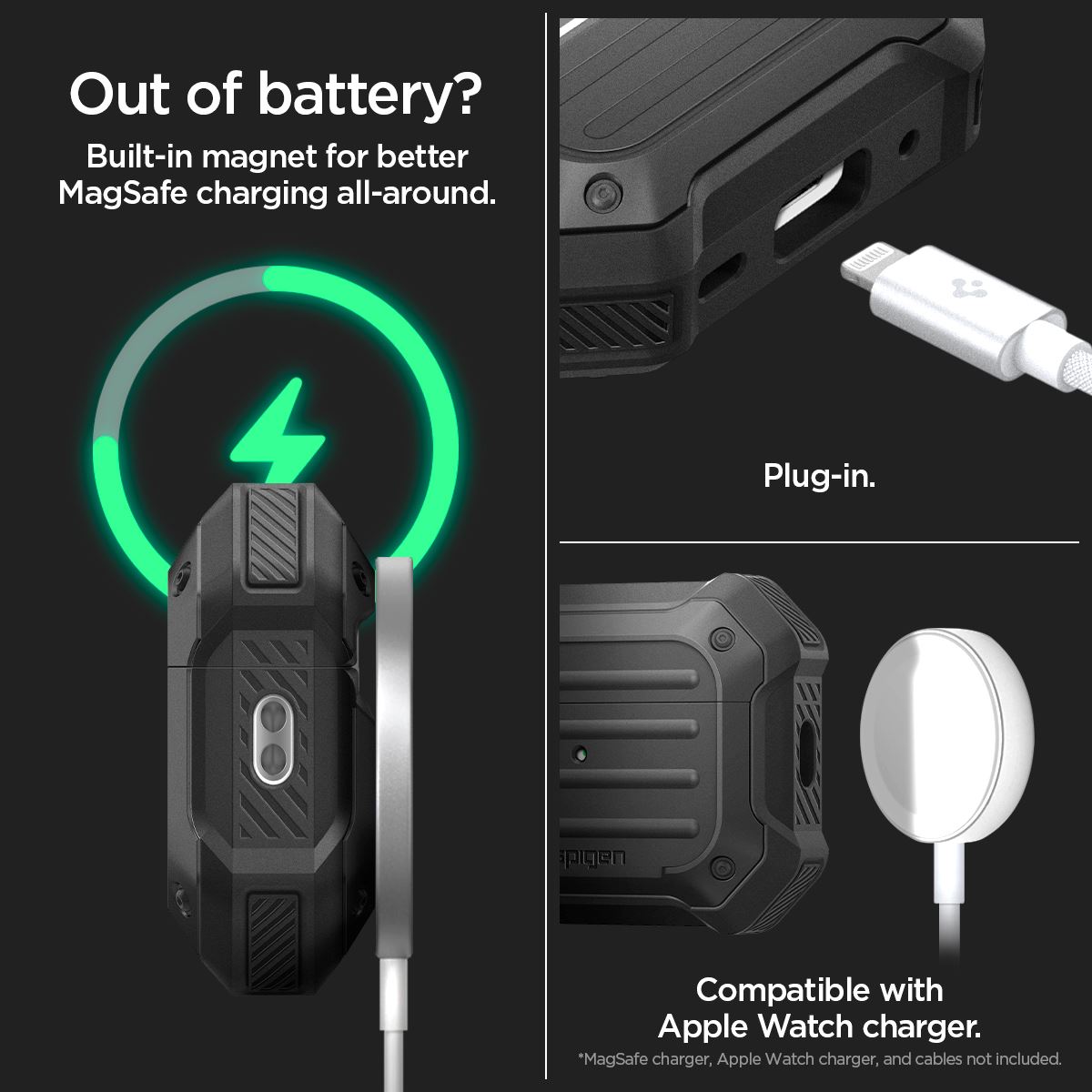 Spigen Tough Armor MagSafe, black - AirPods Pro 2 (17)