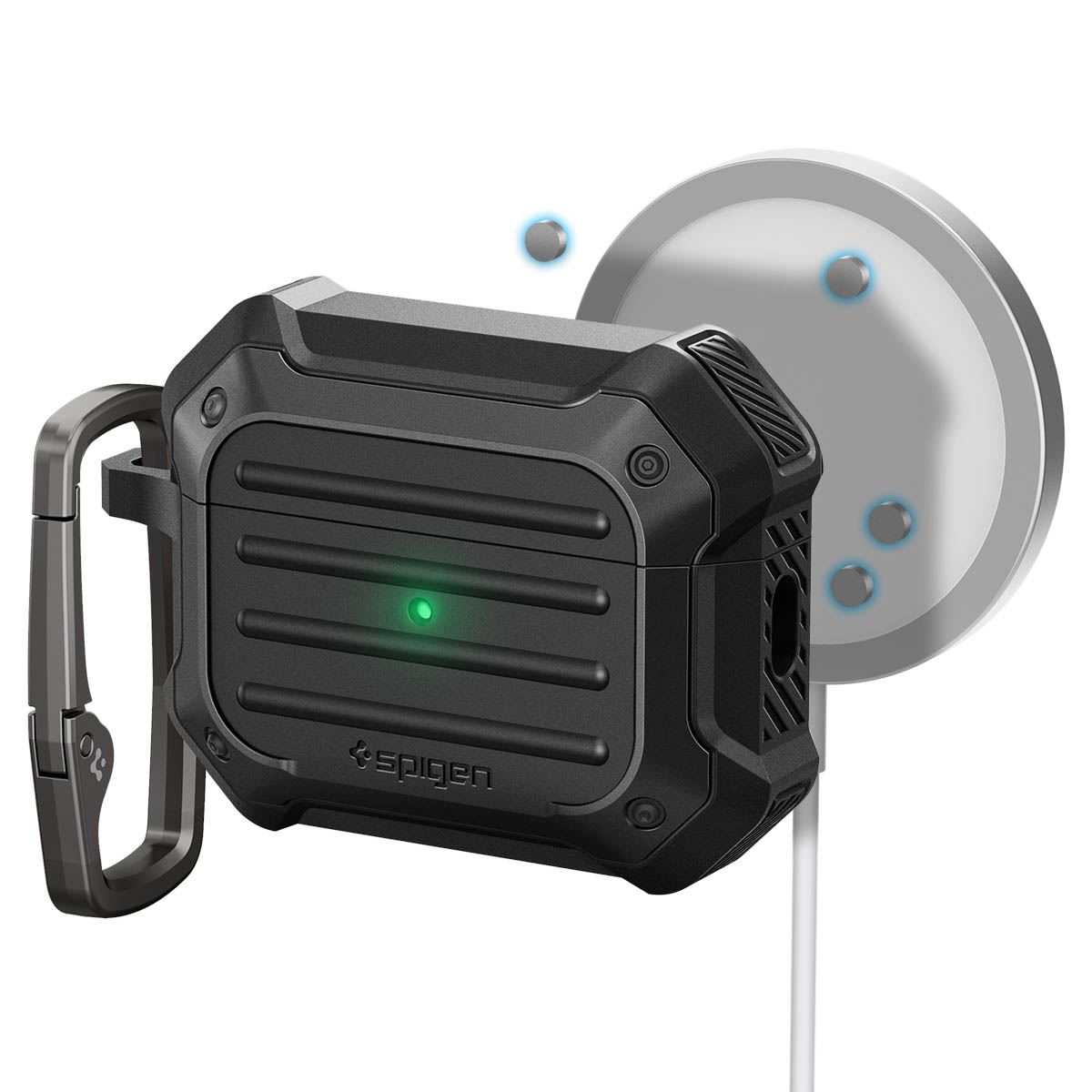 Spigen Tough Armor MagSafe, black - AirPods Pro 2 (5)