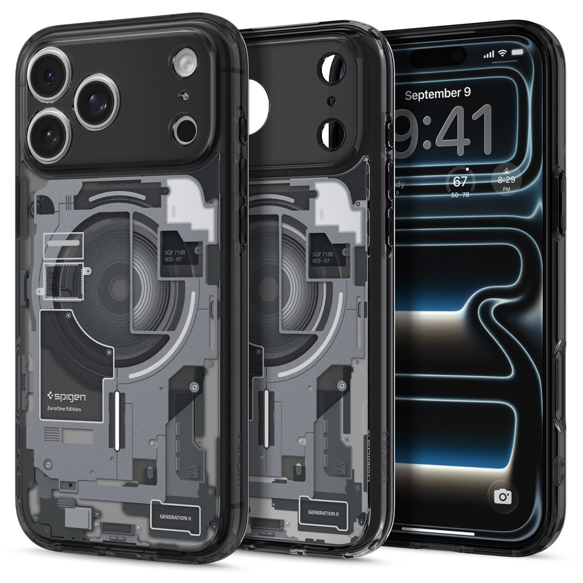 Spigen Ultra Hybrid MagSafe, zero one black - iPhone 18 Pro Max/17 Pro Max (1)