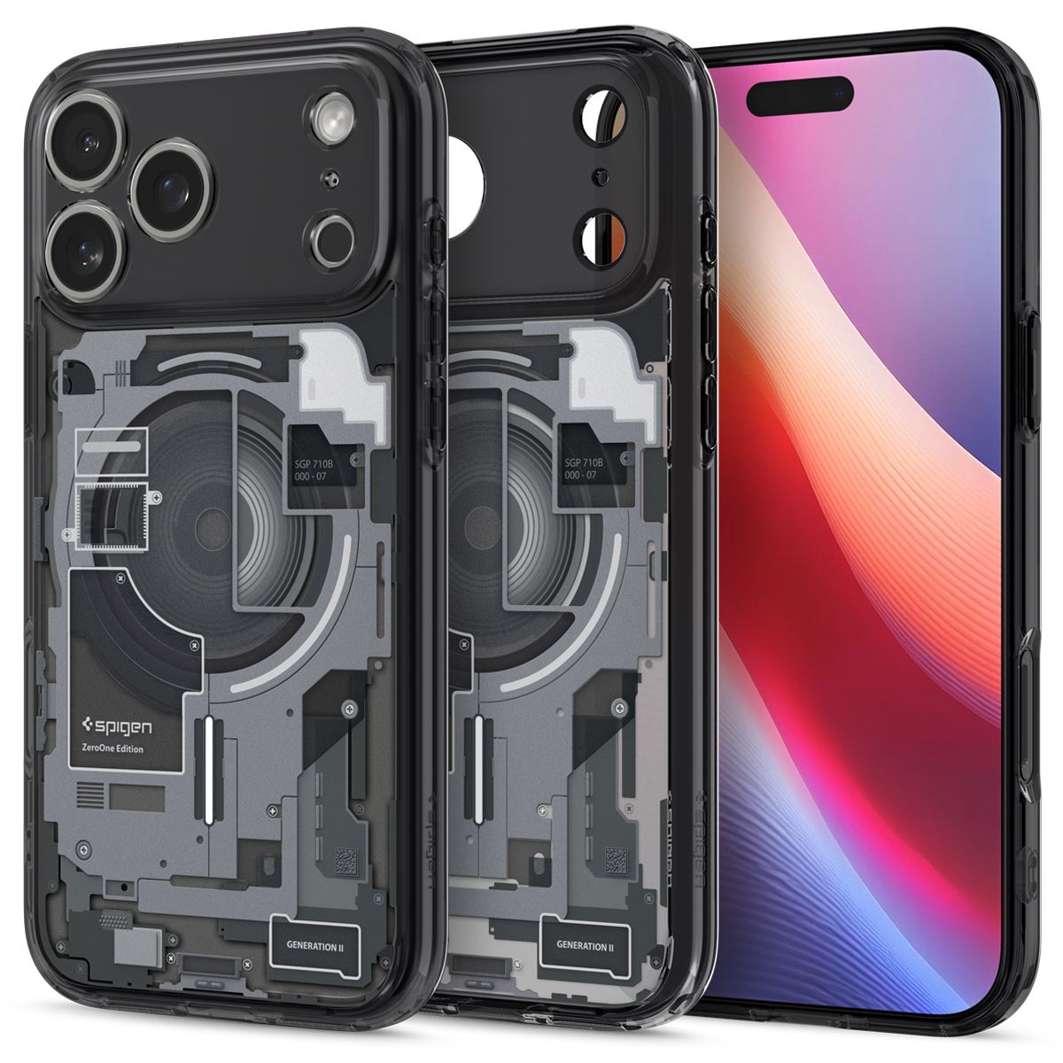 Spigen Ultra Hybrid MagSafe, zero one black - iPhone 17 Pro Max (1)