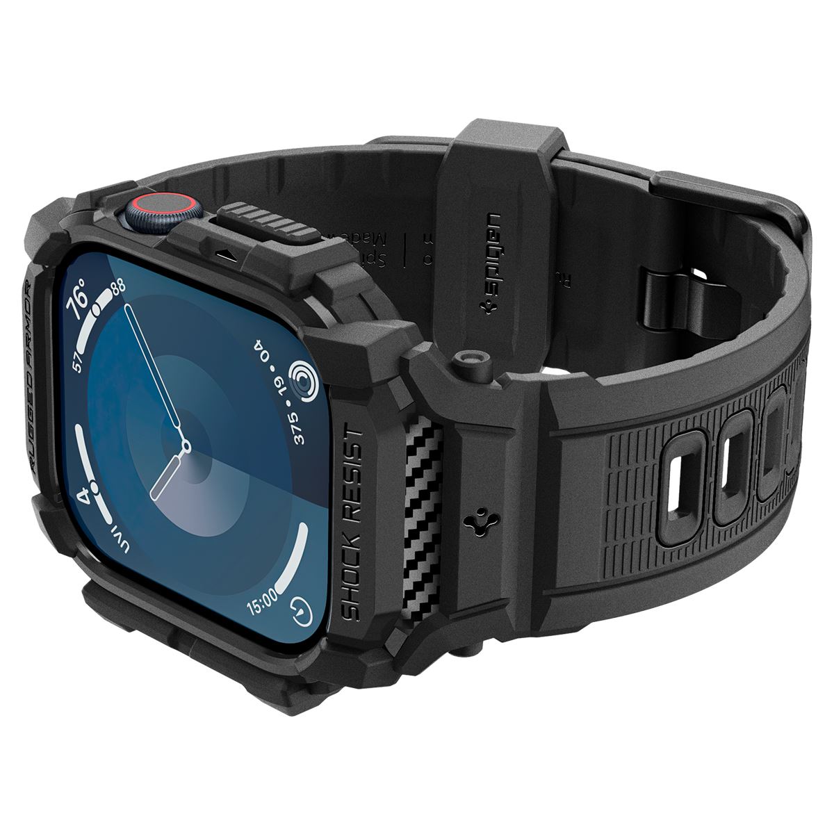 Spigen Rugged Armor Pro, matte black - Apple Watch 11/10 42mm (7)