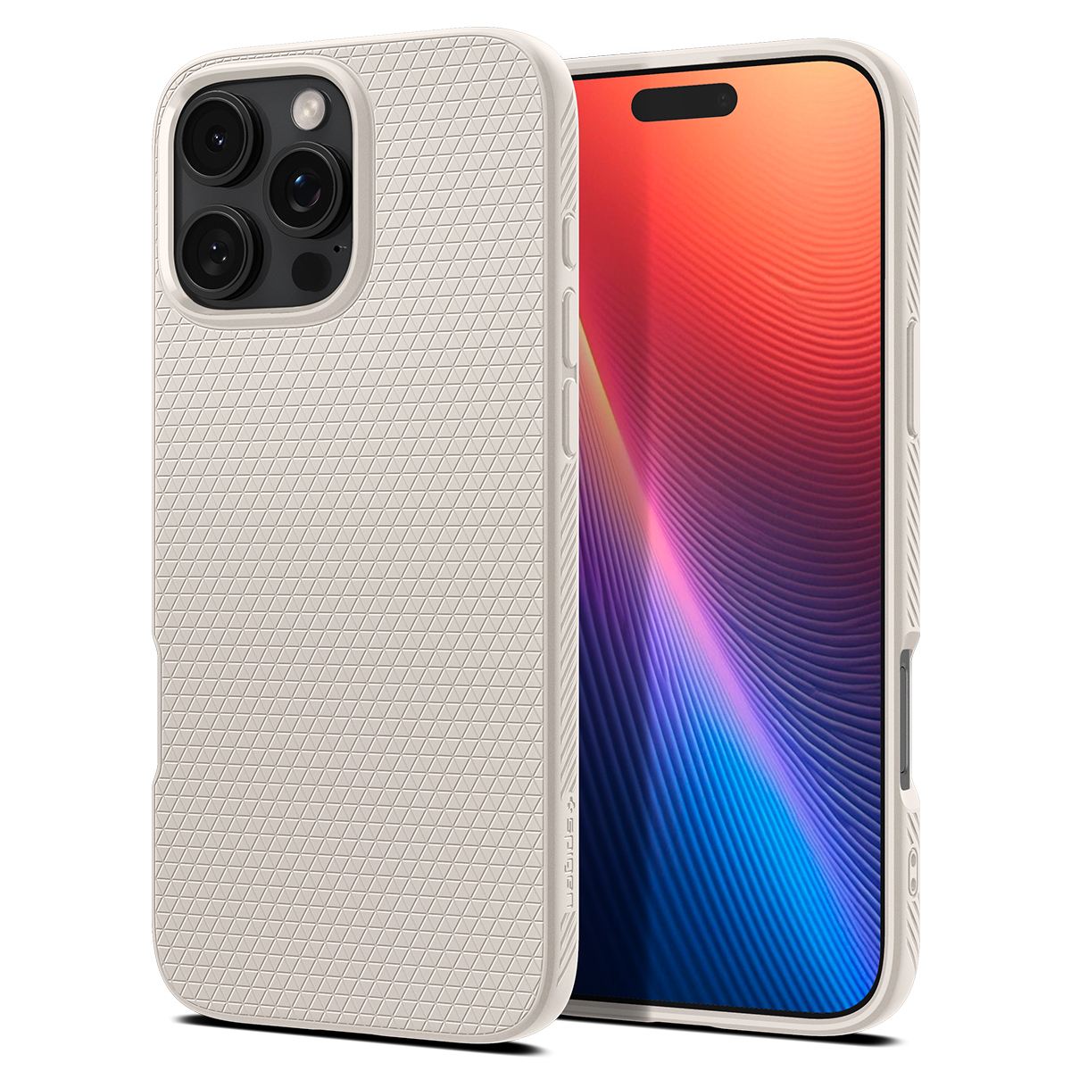 Spigen Liquid Air, natural titanium - iPhone 16 Pro Max