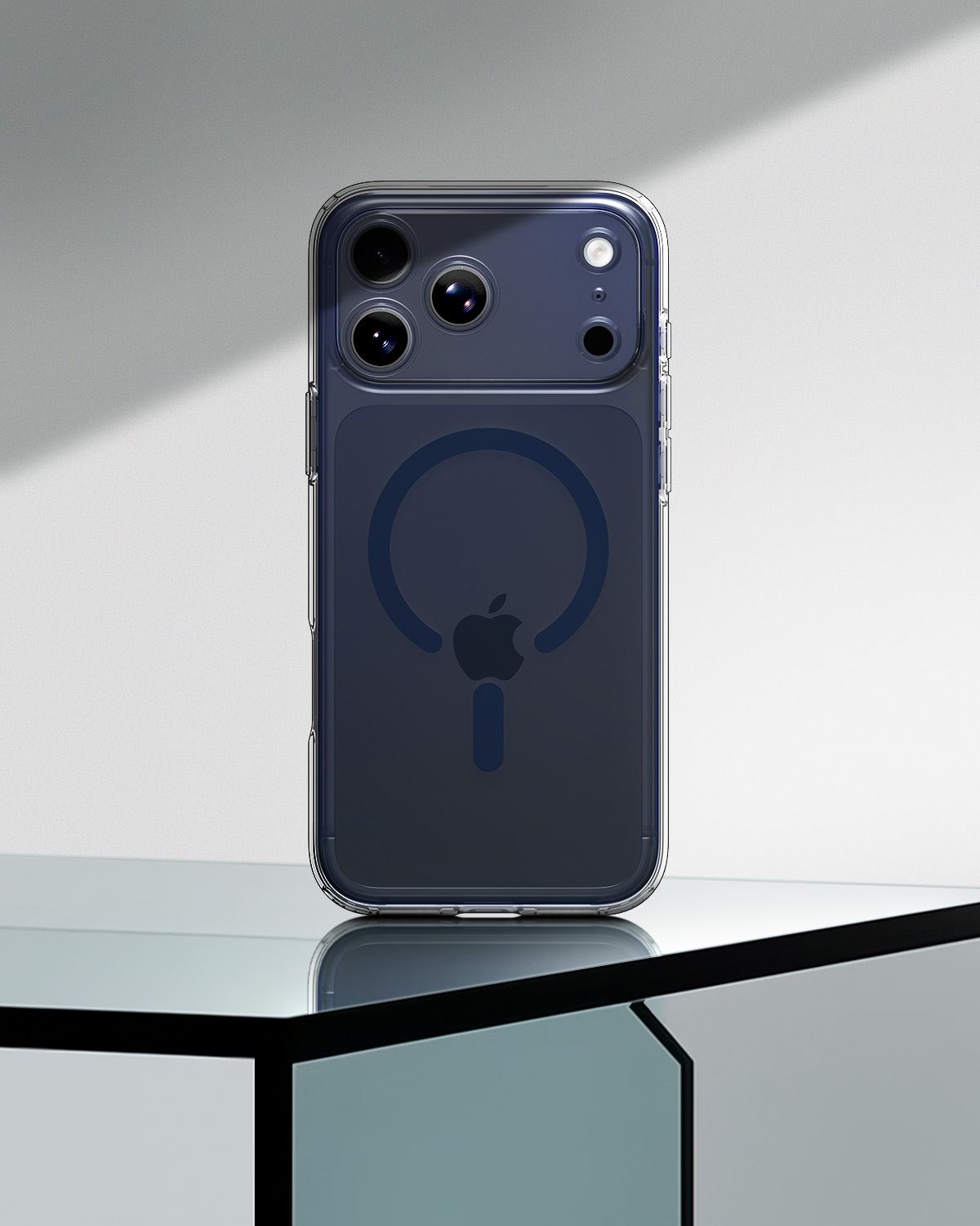 Spigen Ultra Hybrid MagSafe, clear deep blue - iPhone 17 Pro Max (9)