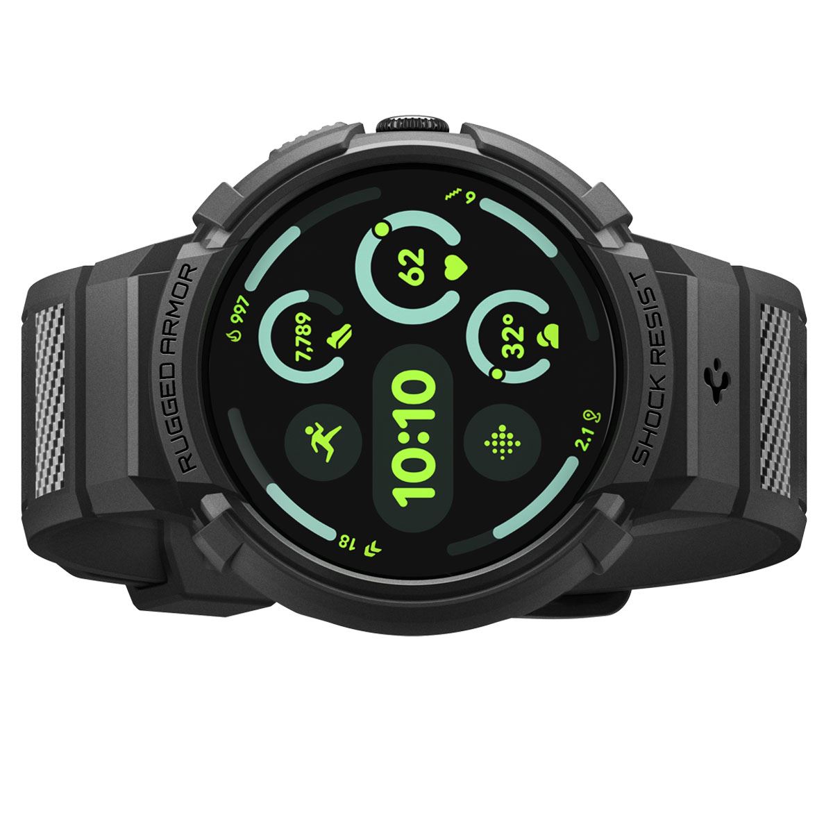 Spigen Rugged Armor, matte black - Google Pixel Watch 4 41mm (11)