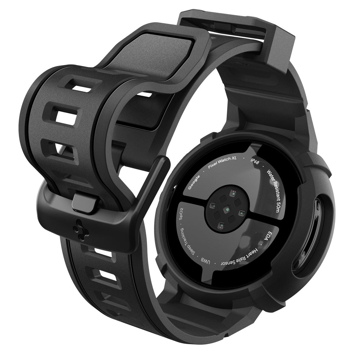 Spigen Rugged Armor, matte black - Google Pixel Watch 4 41mm (8)