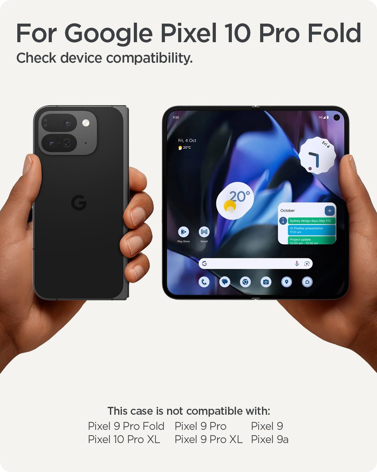 Spigen Ultra Hybrid MagSafe, clear white - Google Pixel 10 Pro Fold (18)