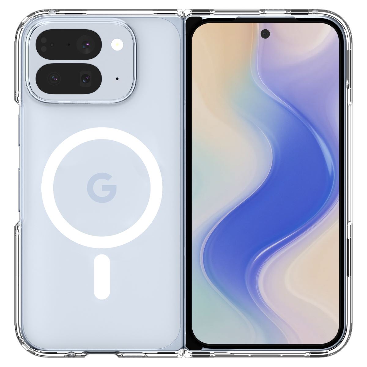 Spigen Ultra Hybrid MagSafe, clear white - Google Pixel 10 Pro Fold (2)