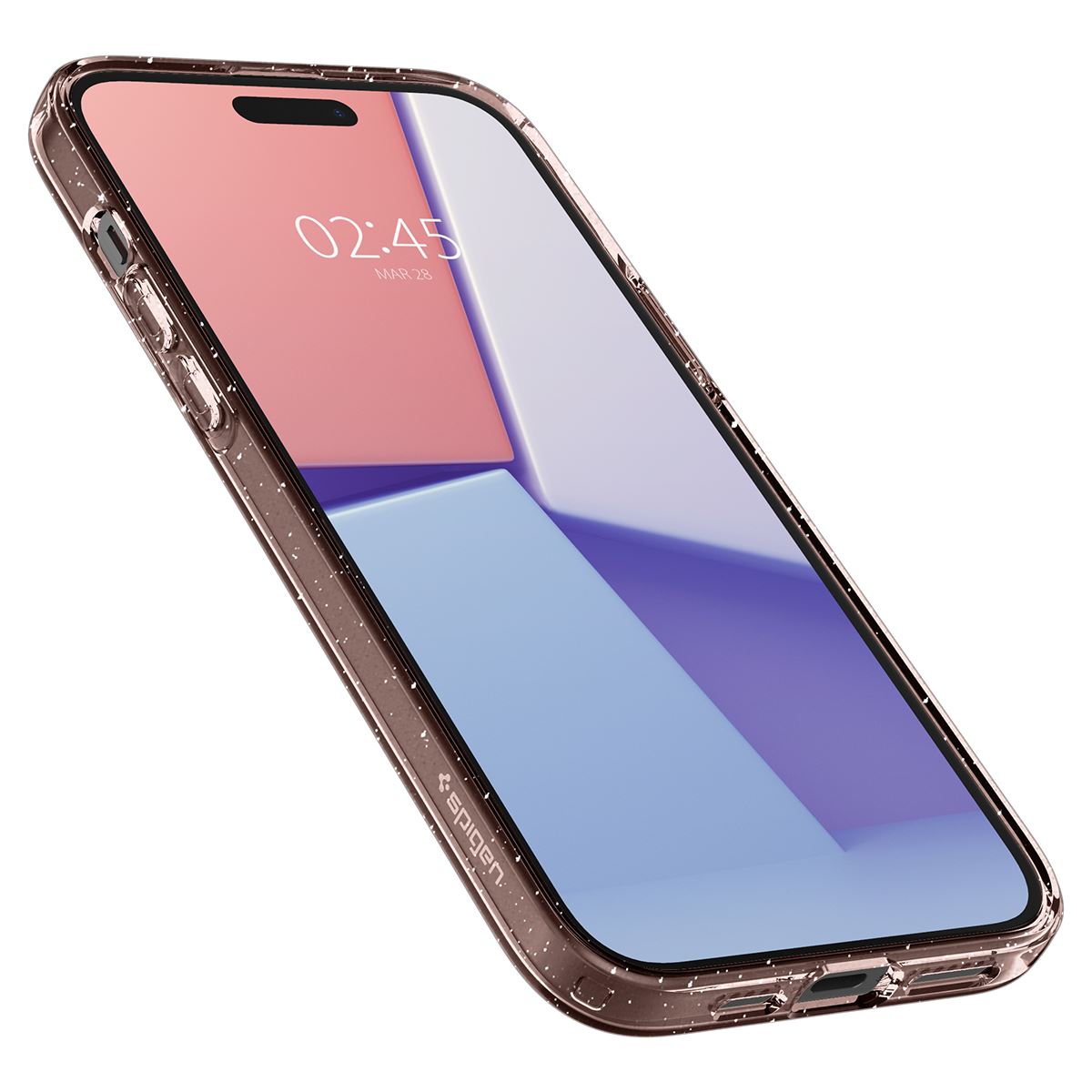 Spigen Liquid Crystal Glitter, rose quartz - iPhone 15 Plus (7)
