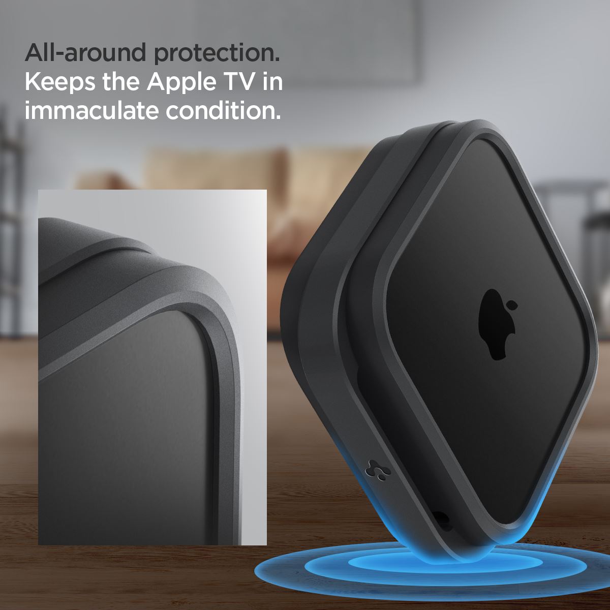 Spigen Silicone Fit Mount, black - Apple TV 4K 3th Gen (2022) (18)