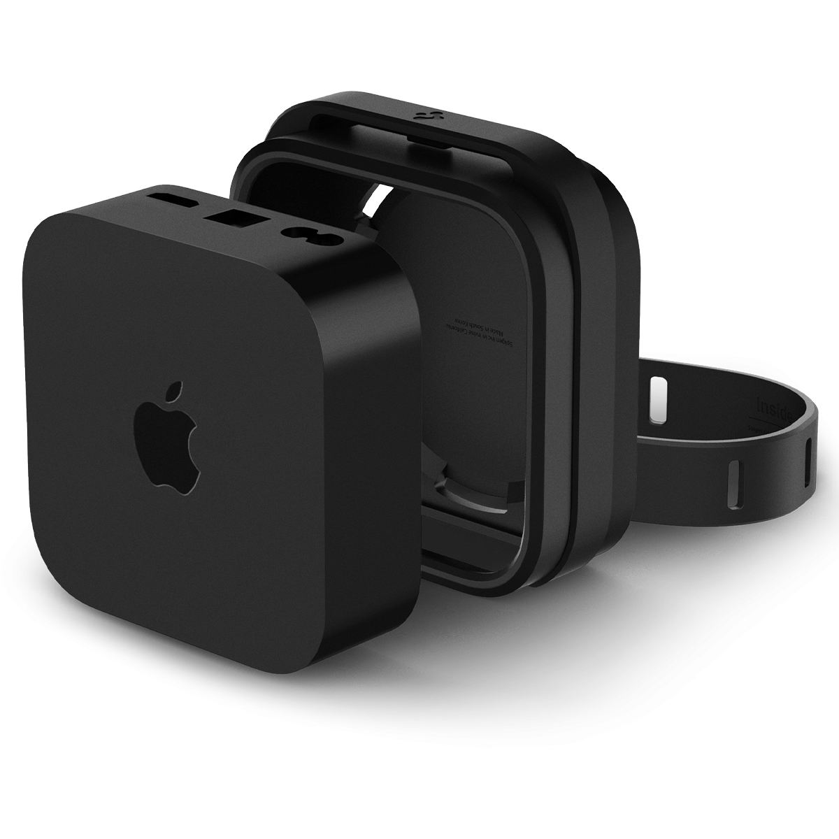 Spigen Silicone Fit Mount, black - Apple TV 4K 3th Gen (2022)