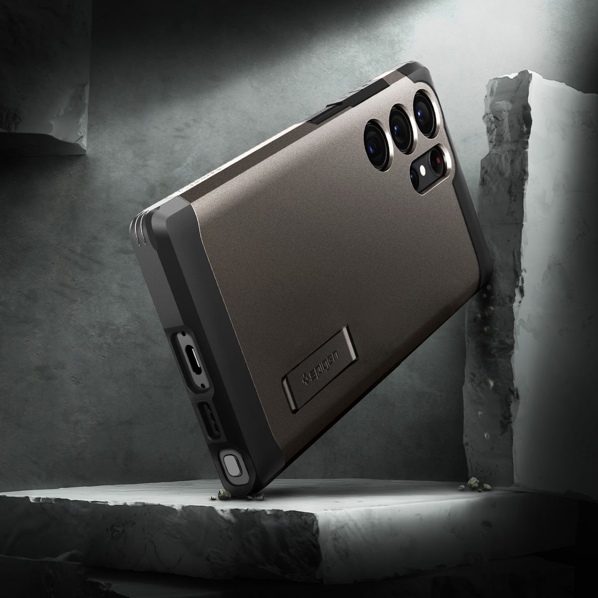 Spigen Tough Armor, gunmetal - Samsung Galaxy S23 Ultra (13)