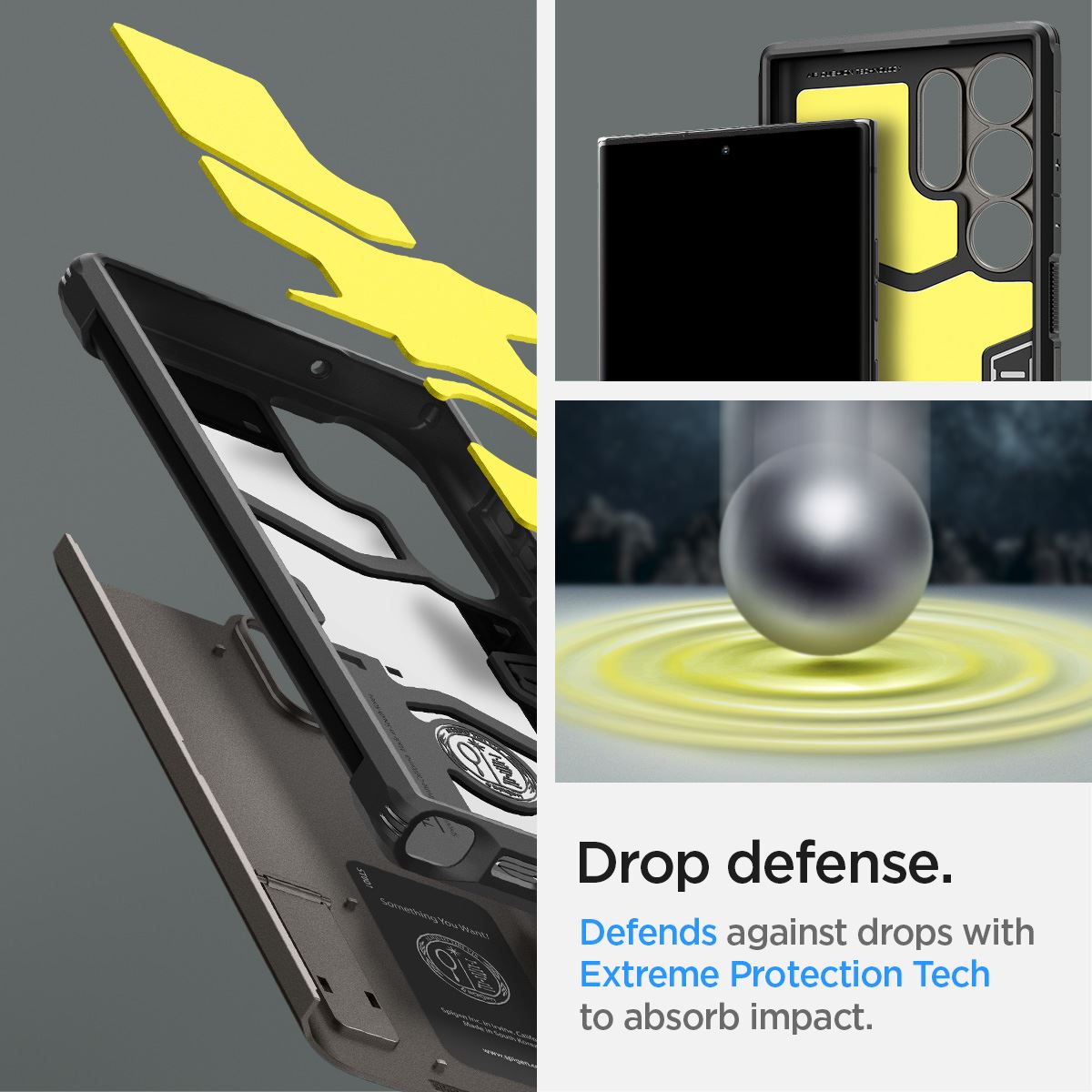 Spigen Tough Armor, gunmetal - Samsung Galaxy S23 Ultra (14)
