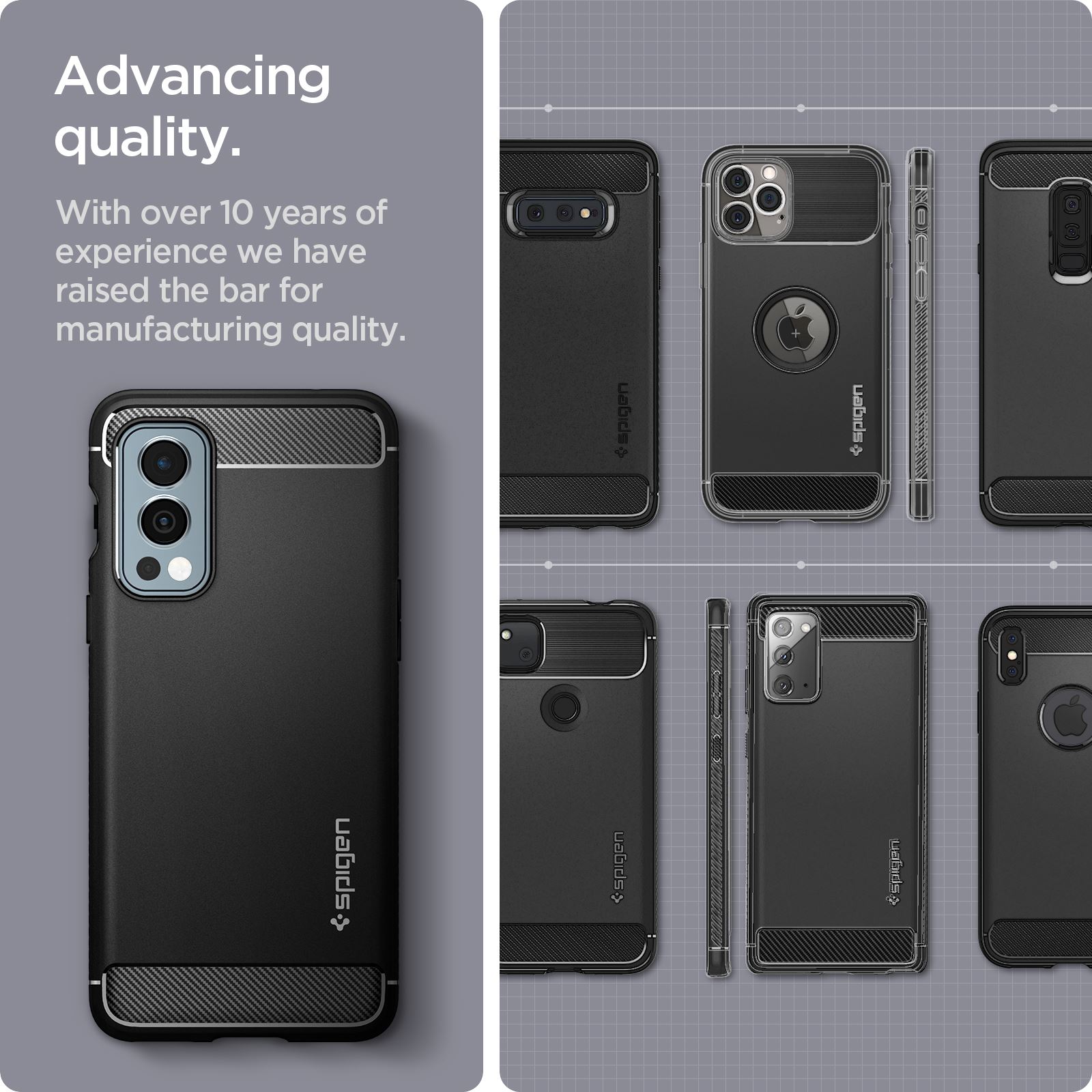 Spigen Rugged Armor, black - OnePlus Nord 2 5G (6)